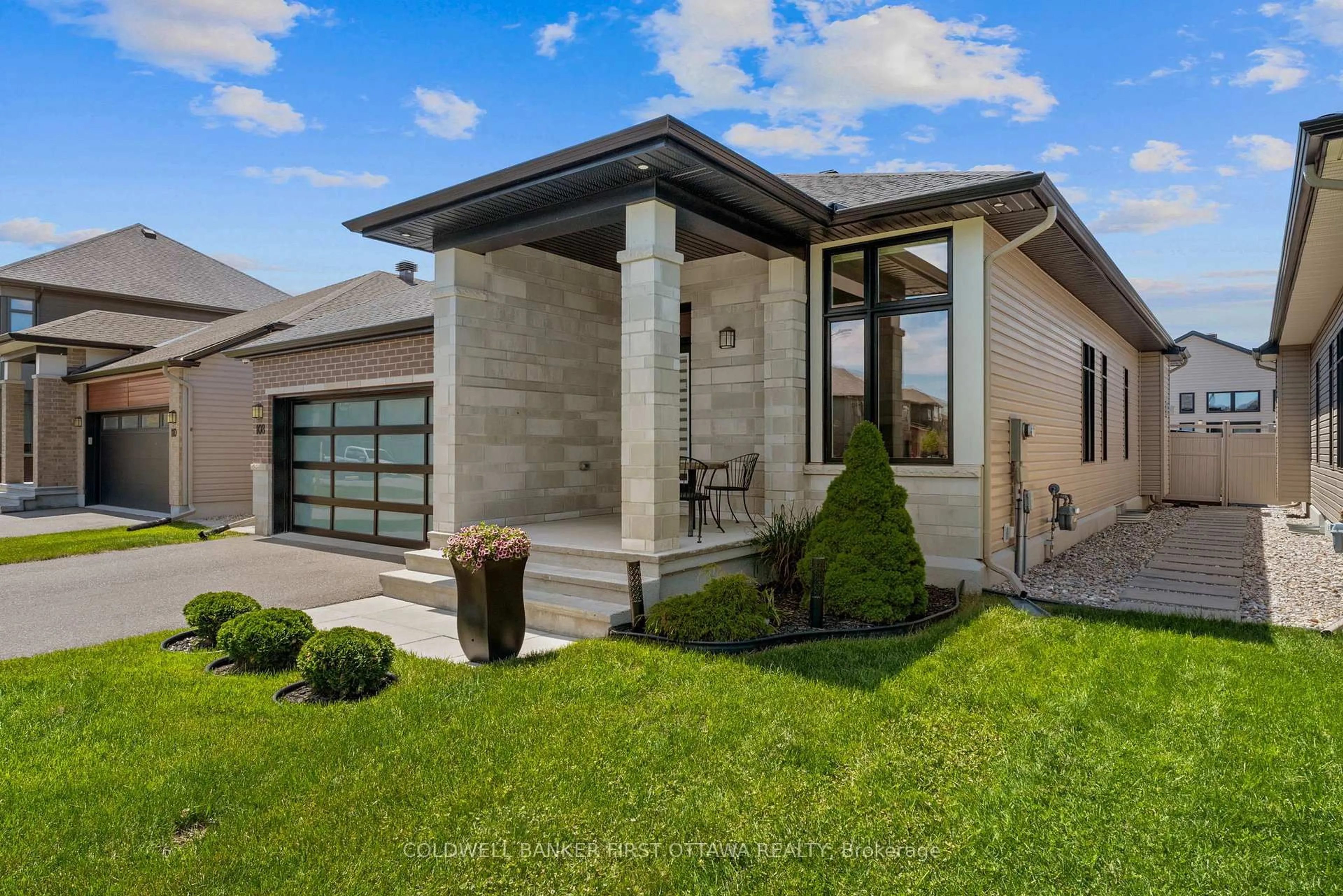 Home with brick exterior material, street for 108 Scorpio Mews, Ottawa Ontario K4M 0K3