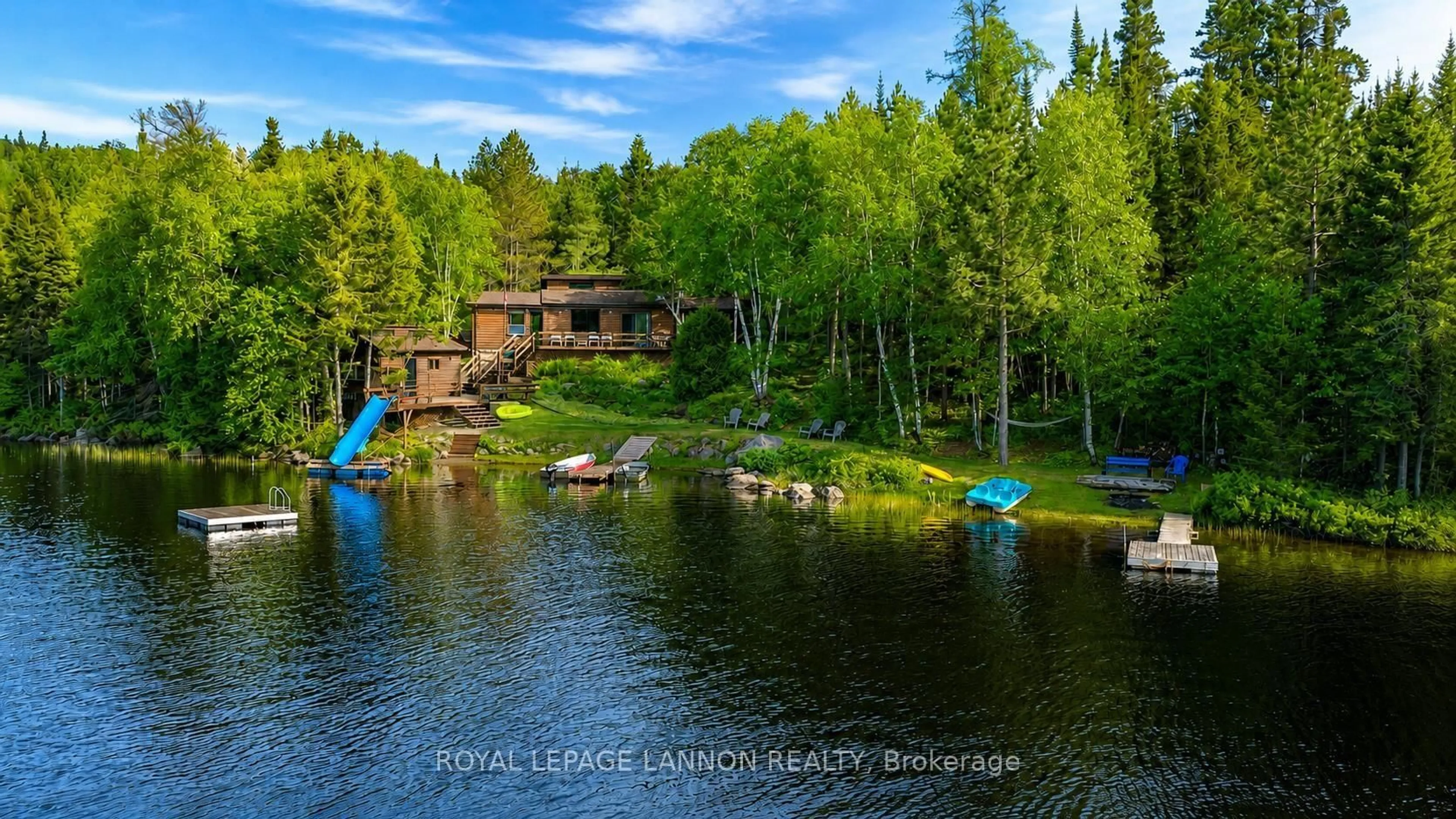 A pic from outside/outdoor area/front of a property/back of a property/a pic from drone, water/lake/river/ocean view for 960 Pike Lake Rd, Thunder Bay Remote Area Ontario P7G 0Z3