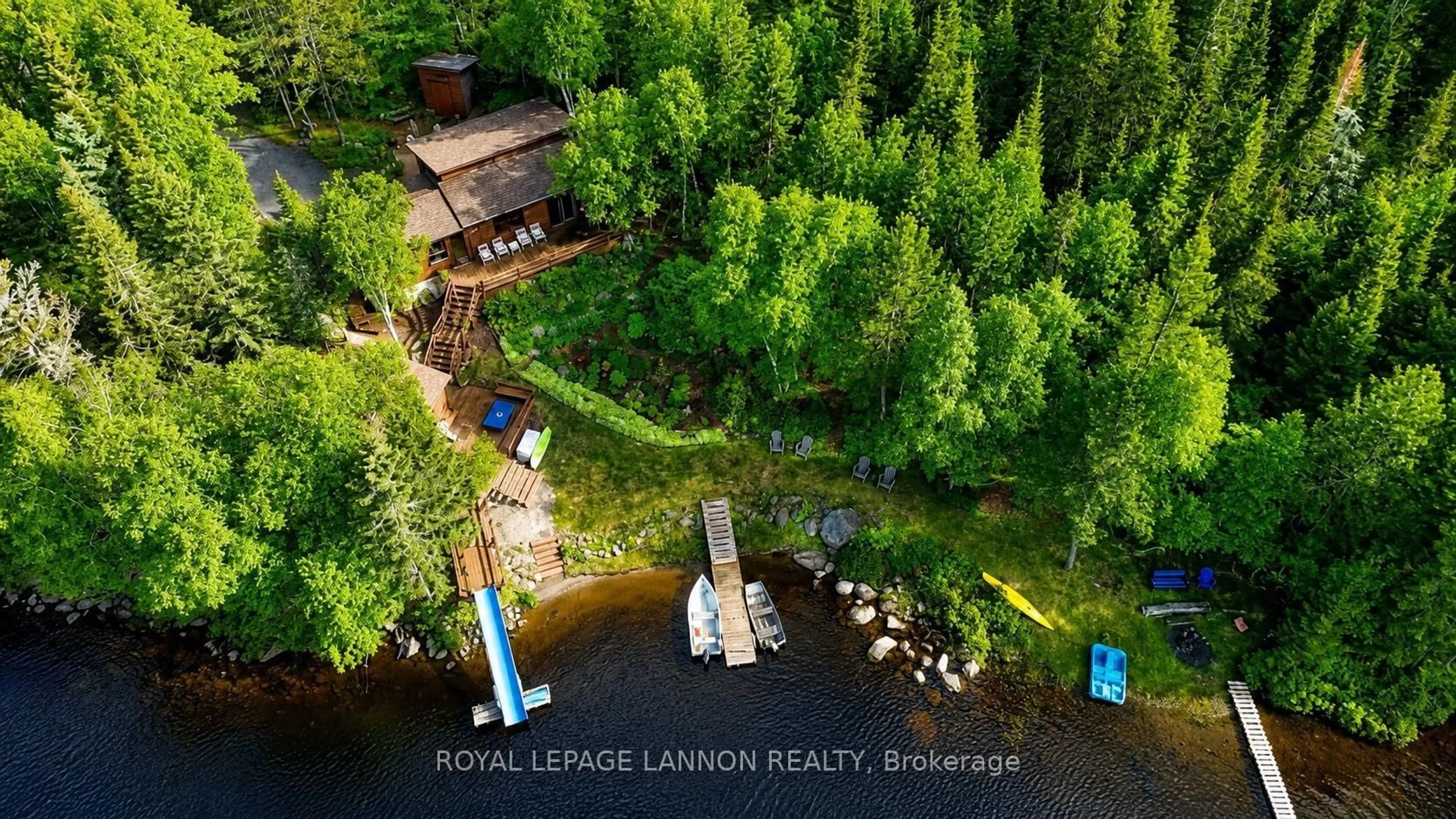 A pic from outside/outdoor area/front of a property/back of a property/a pic from drone, water/lake/river/ocean view for 960 Pike Lake Rd, Thunder Bay Remote Area Ontario P7G 0Z3