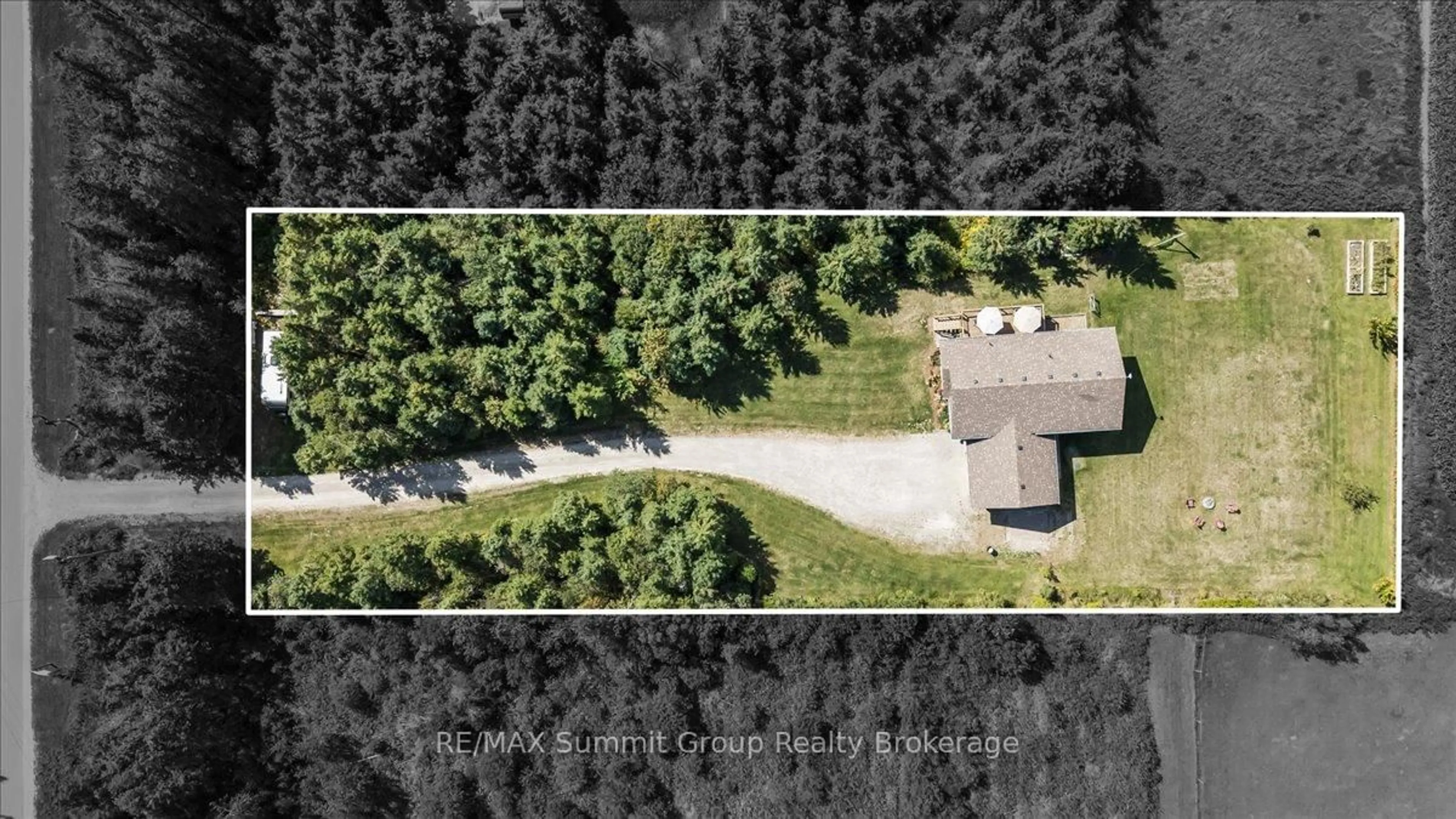 A pic from outside/outdoor area/front of a property/back of a property/a pic from drone, forest/trees view for 682449 260 Sdrd, Melancthon Ontario L9V 2N1