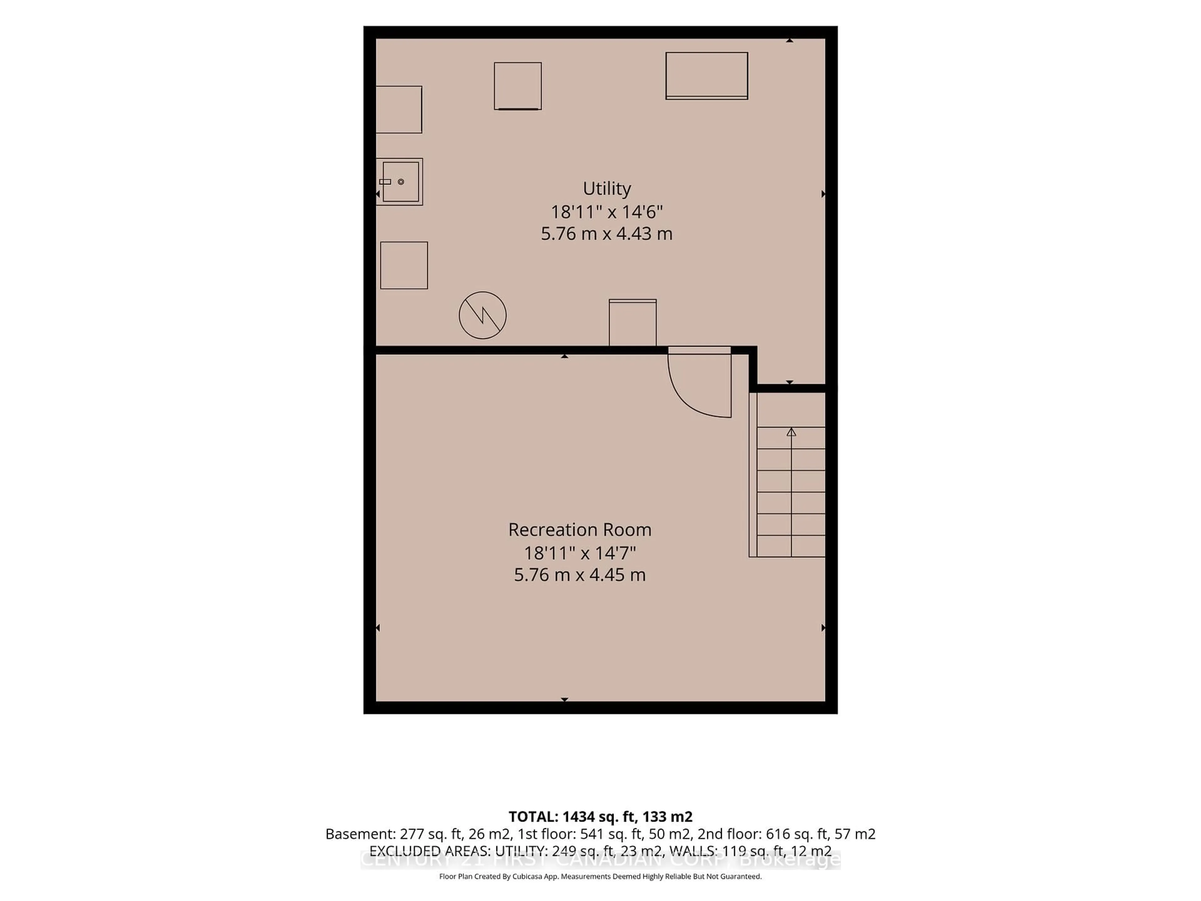 Floor plan for 101 Brookside St #23, London South Ontario N5Z 5C9