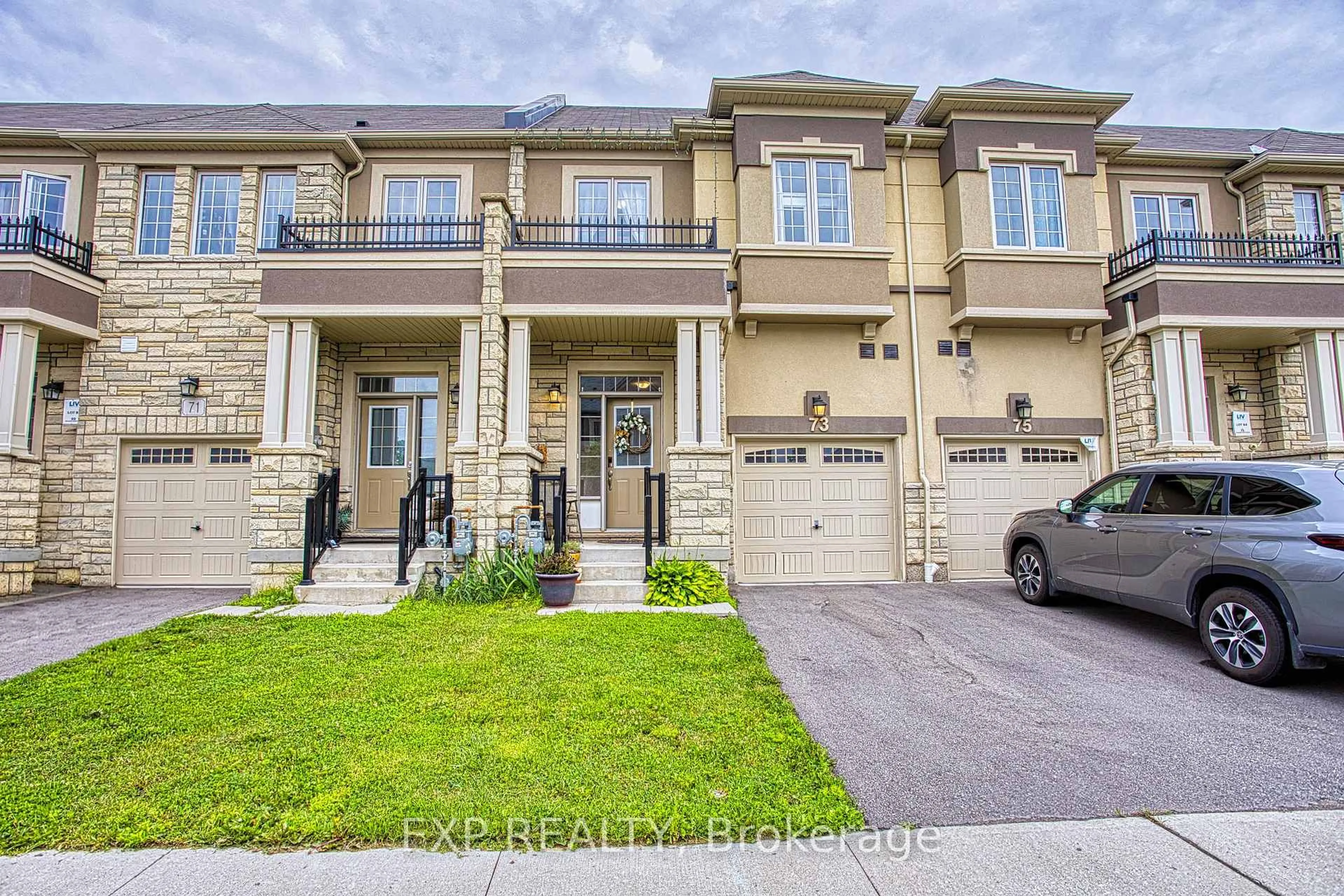 Home with brick exterior material, street for 73 Bilanski Farm Rd, Brantford Ontario N3S 0J6