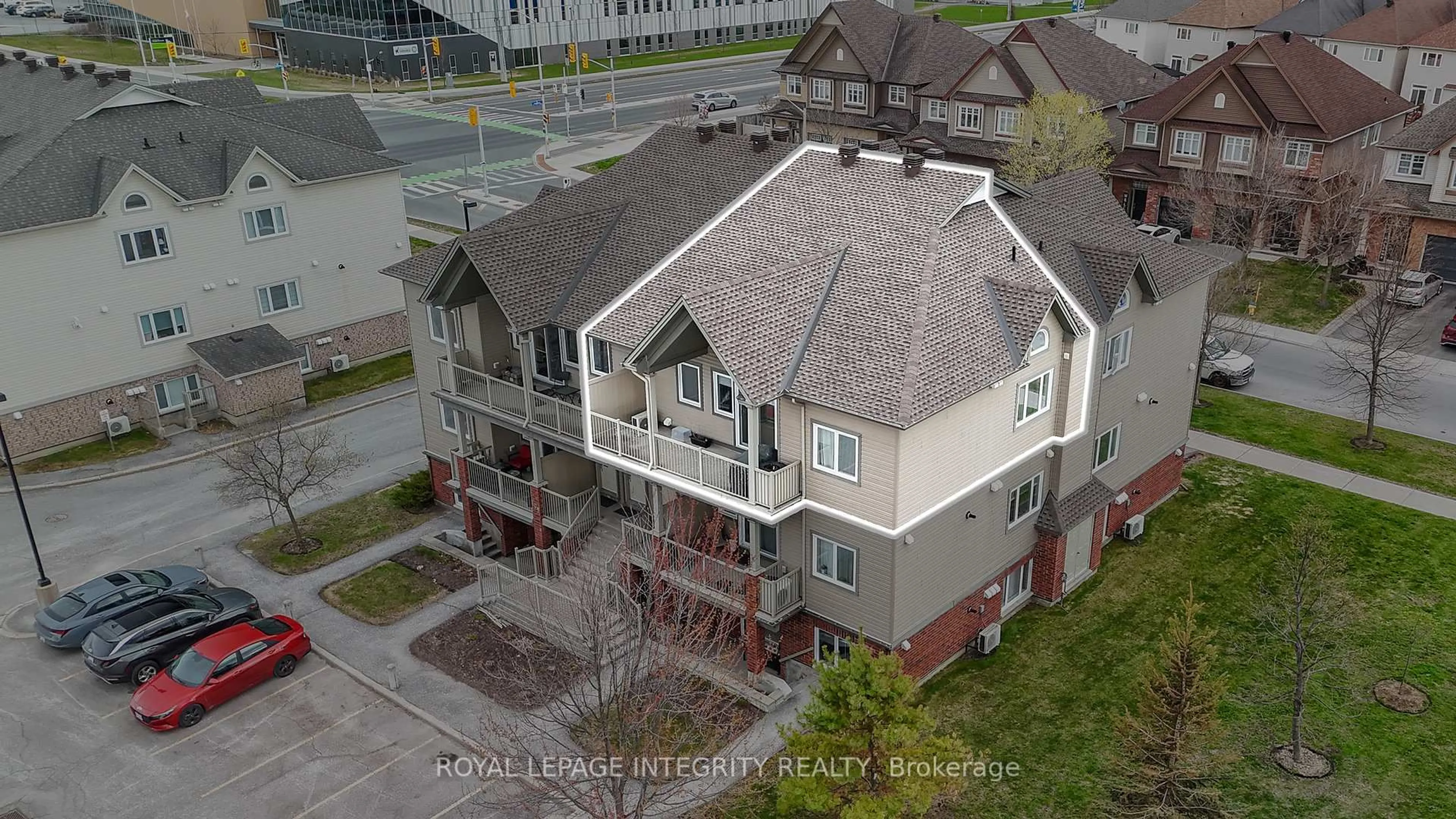 A pic from outside/outdoor area/front of a property/back of a property/a pic from drone, unknown for 105 Fraser Fields Way #K, Ottawa Ontario K2J 5V1