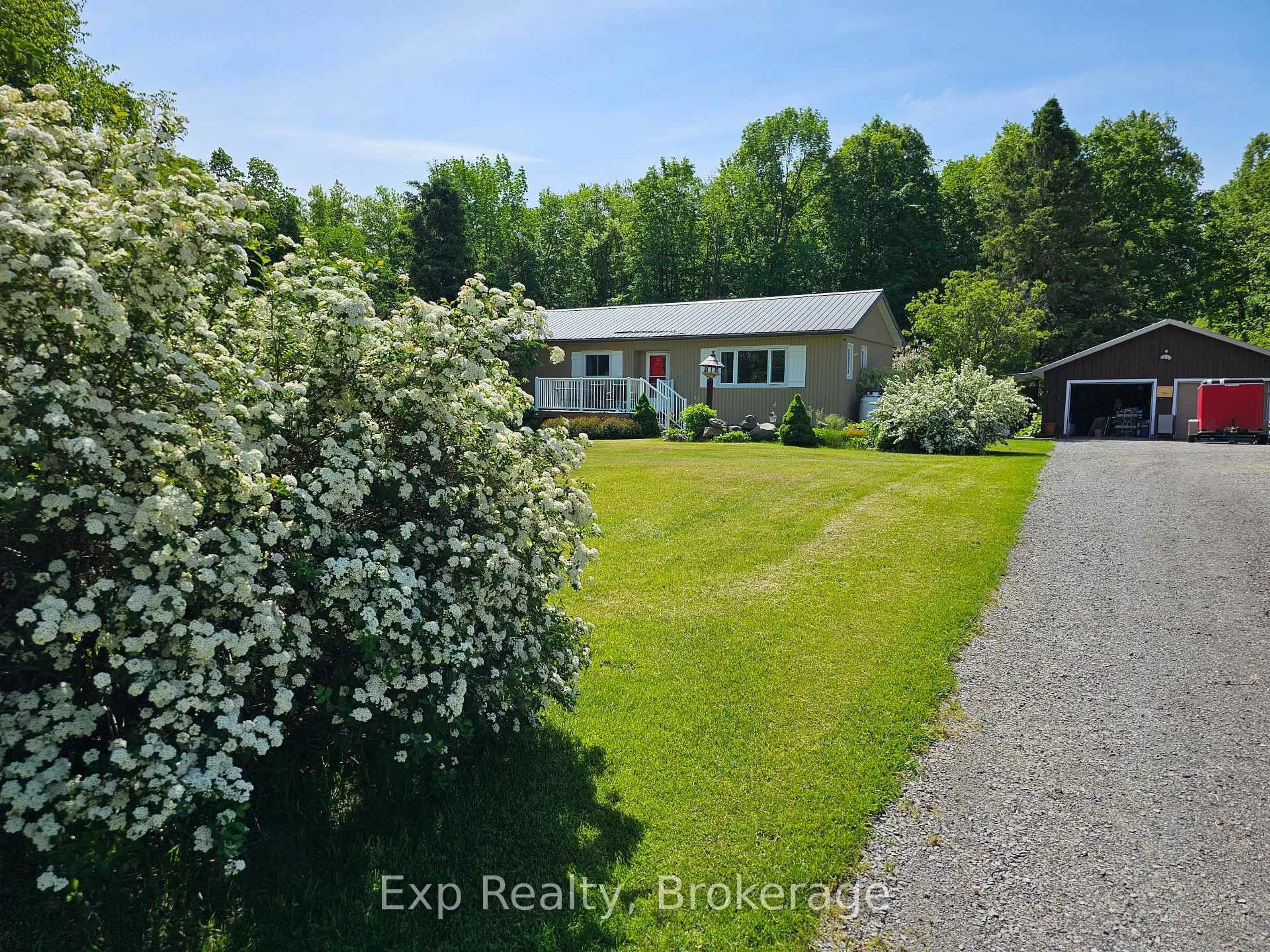 A pic from outside/outdoor area/front of a property/back of a property/a pic from drone, water/lake/river/ocean view for 190 Beaver Creek Rd, Limoges Ontario K0K 2M0