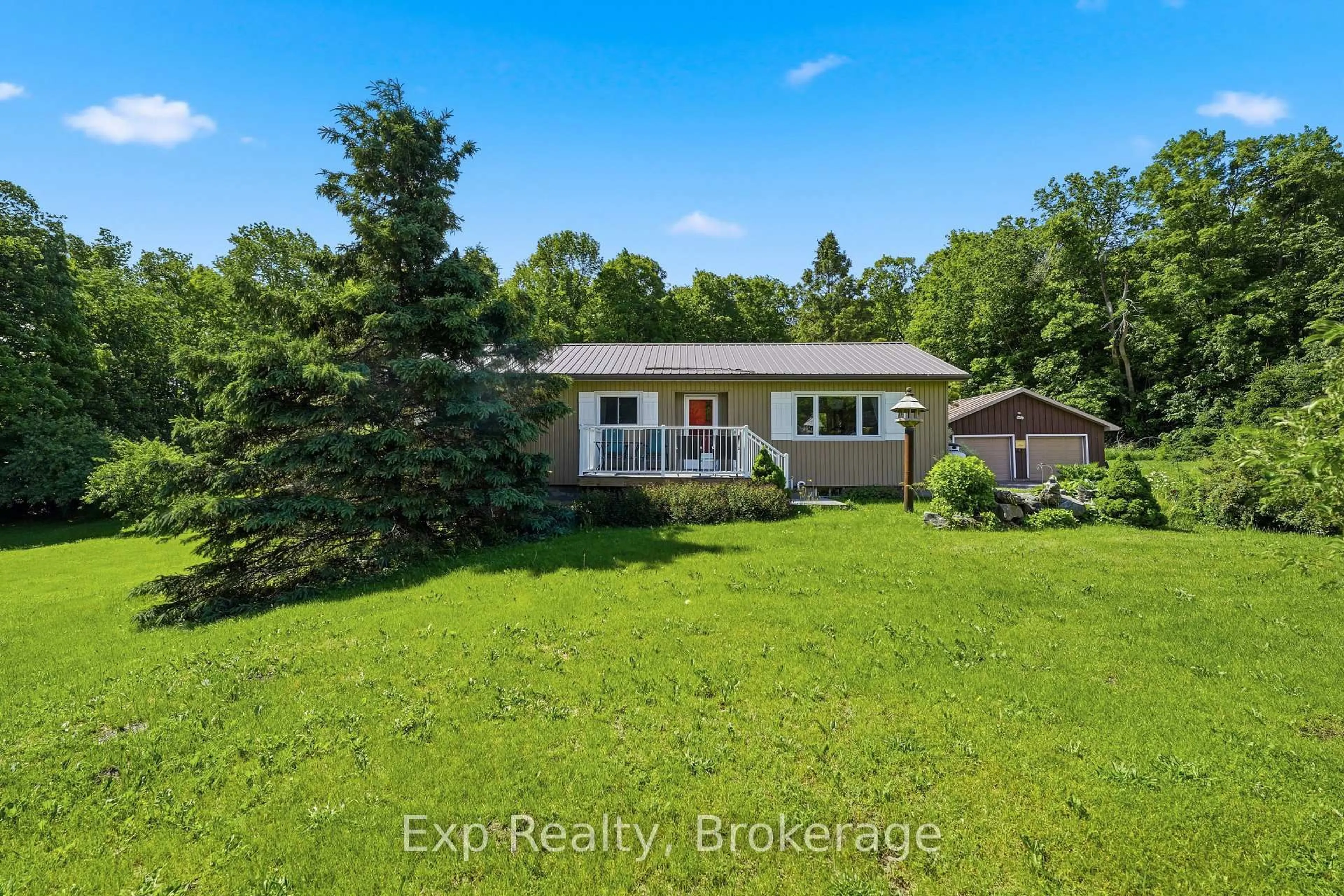 A pic from outside/outdoor area/front of a property/back of a property/a pic from drone, water/lake/river/ocean view for 190 Beaver Creek Rd, Limoges Ontario K0K 2M0