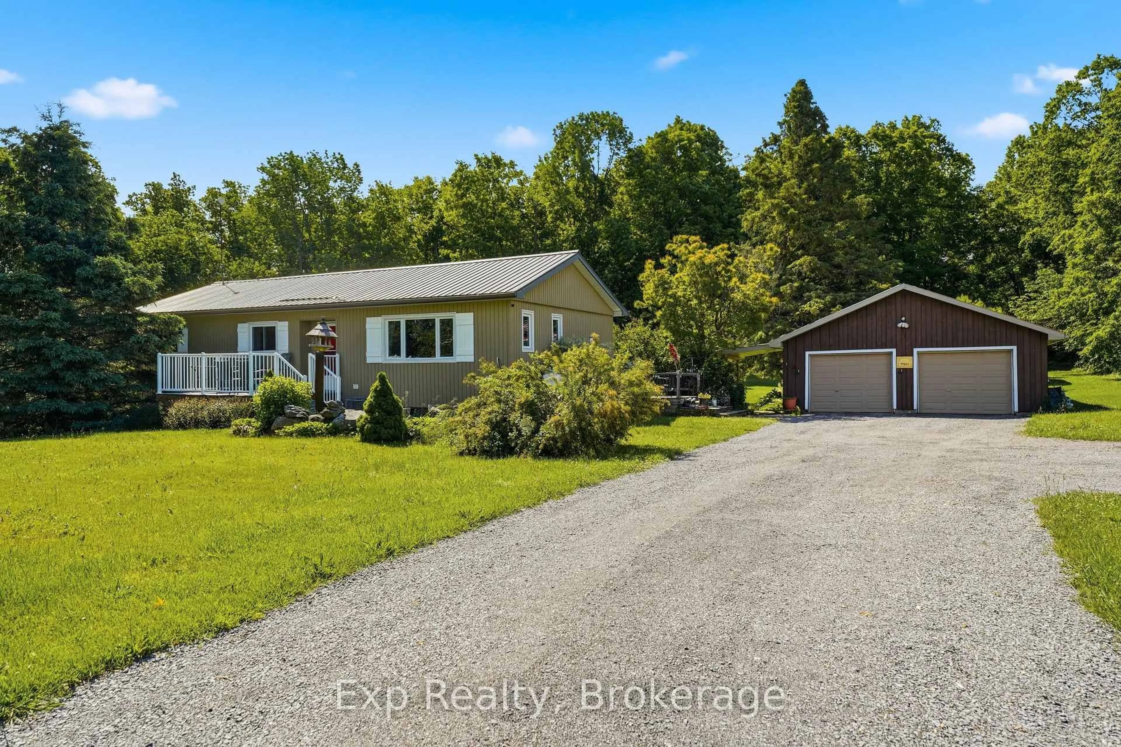 A pic from outside/outdoor area/front of a property/back of a property/a pic from drone, water/lake/river/ocean view for 190 Beaver Creek Rd, Limoges Ontario K0K 2M0