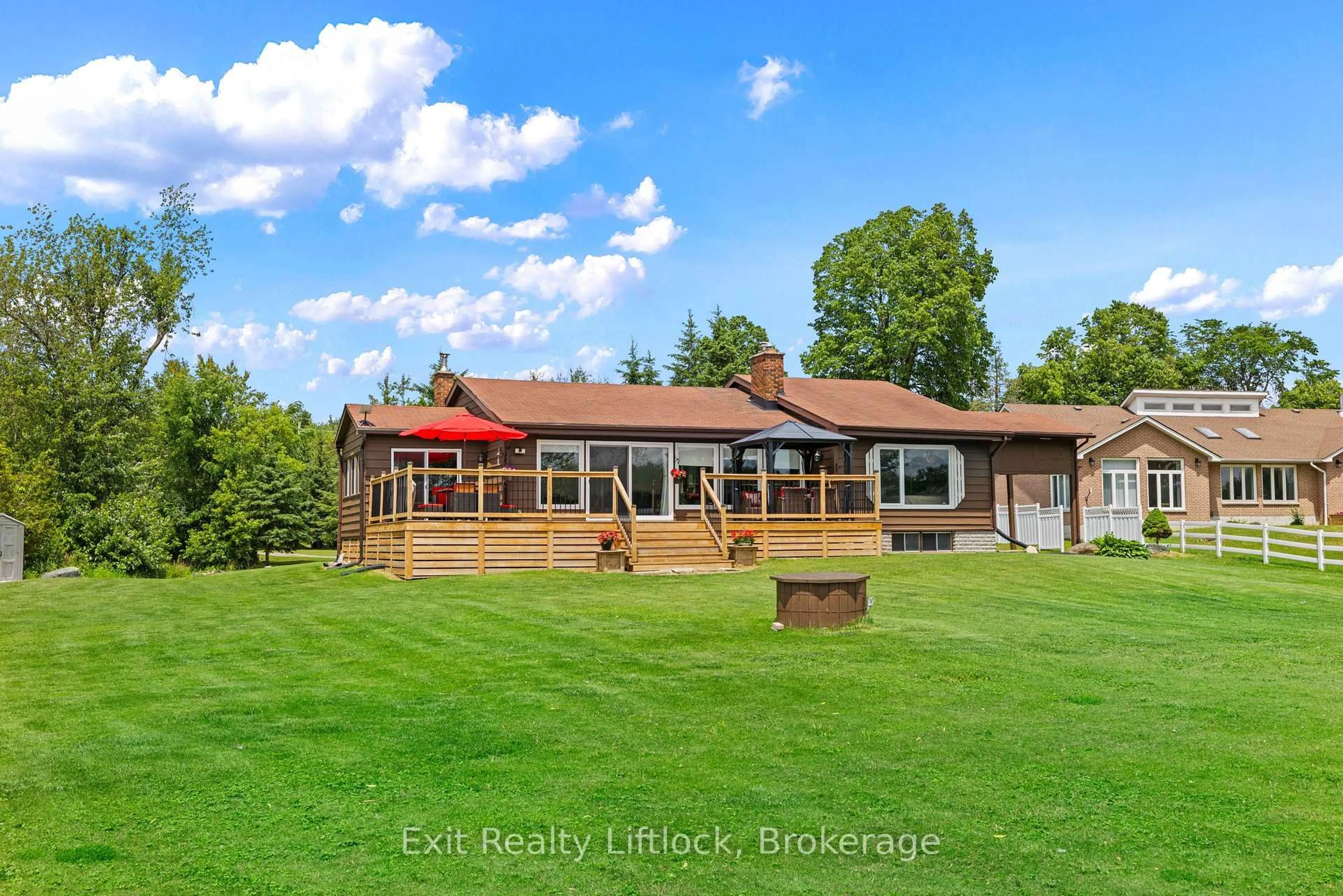 A pic from outside/outdoor area/front of a property/back of a property/a pic from drone, water/lake/river/ocean view for 485C County Rd 42, Trent Hills Ontario K0L 1Z0