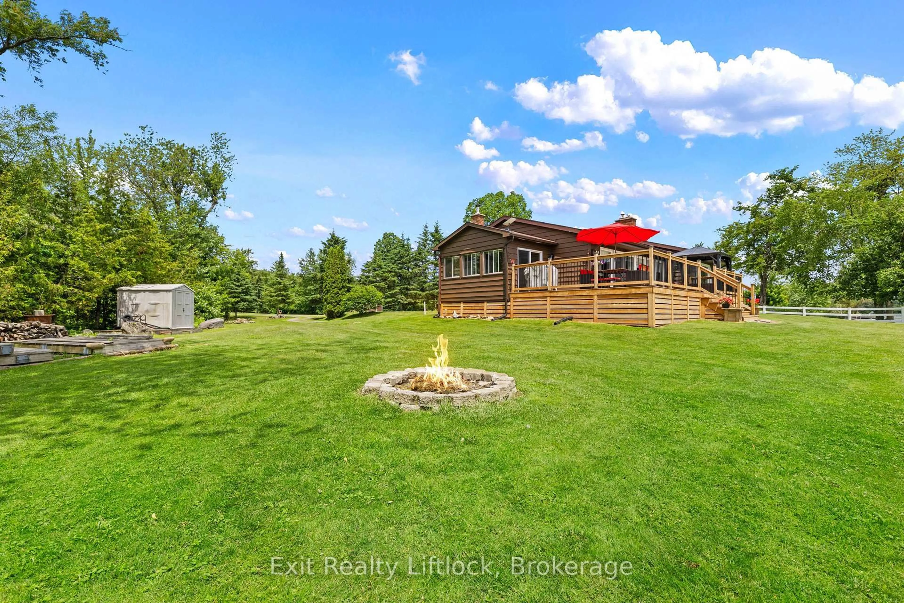 A pic from outside/outdoor area/front of a property/back of a property/a pic from drone, water/lake/river/ocean view for 485C County Rd 42, Trent Hills Ontario K0L 1Z0