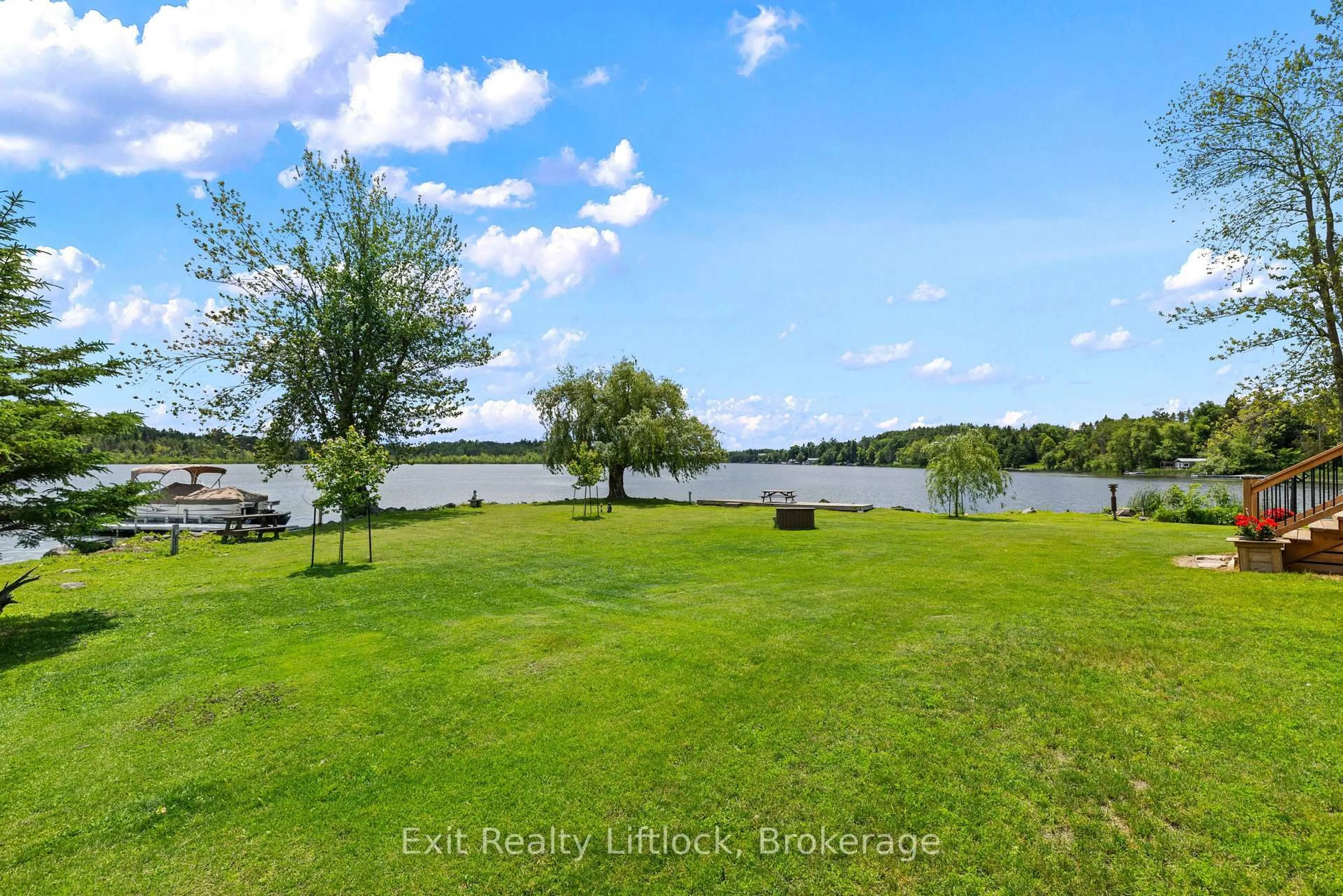 A pic from outside/outdoor area/front of a property/back of a property/a pic from drone, water/lake/river/ocean view for 485C County Rd 42, Trent Hills Ontario K0L 1Z0