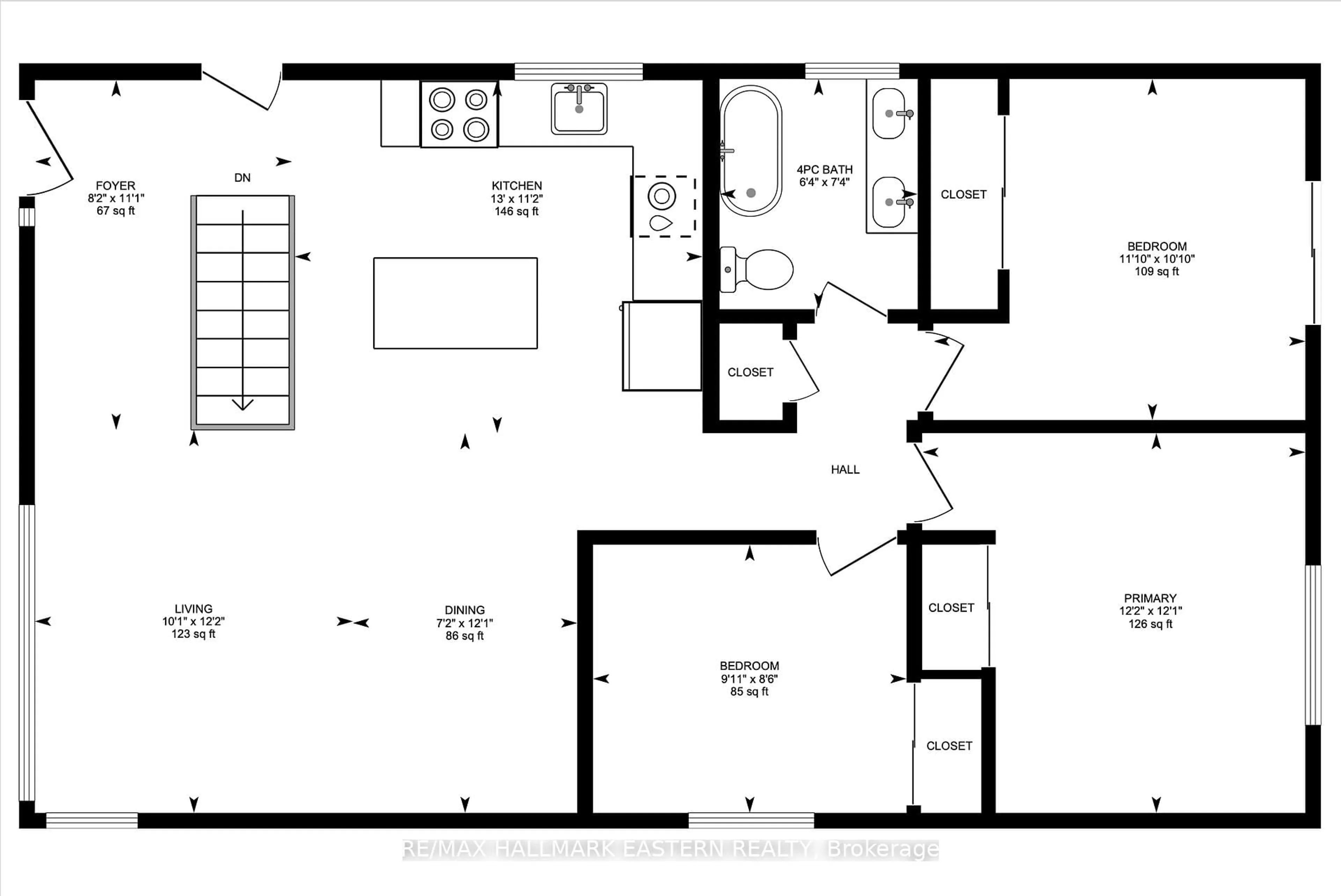 Floor plan for 1092 Glendale Dr, Peterborough Ontario K9H 6M4