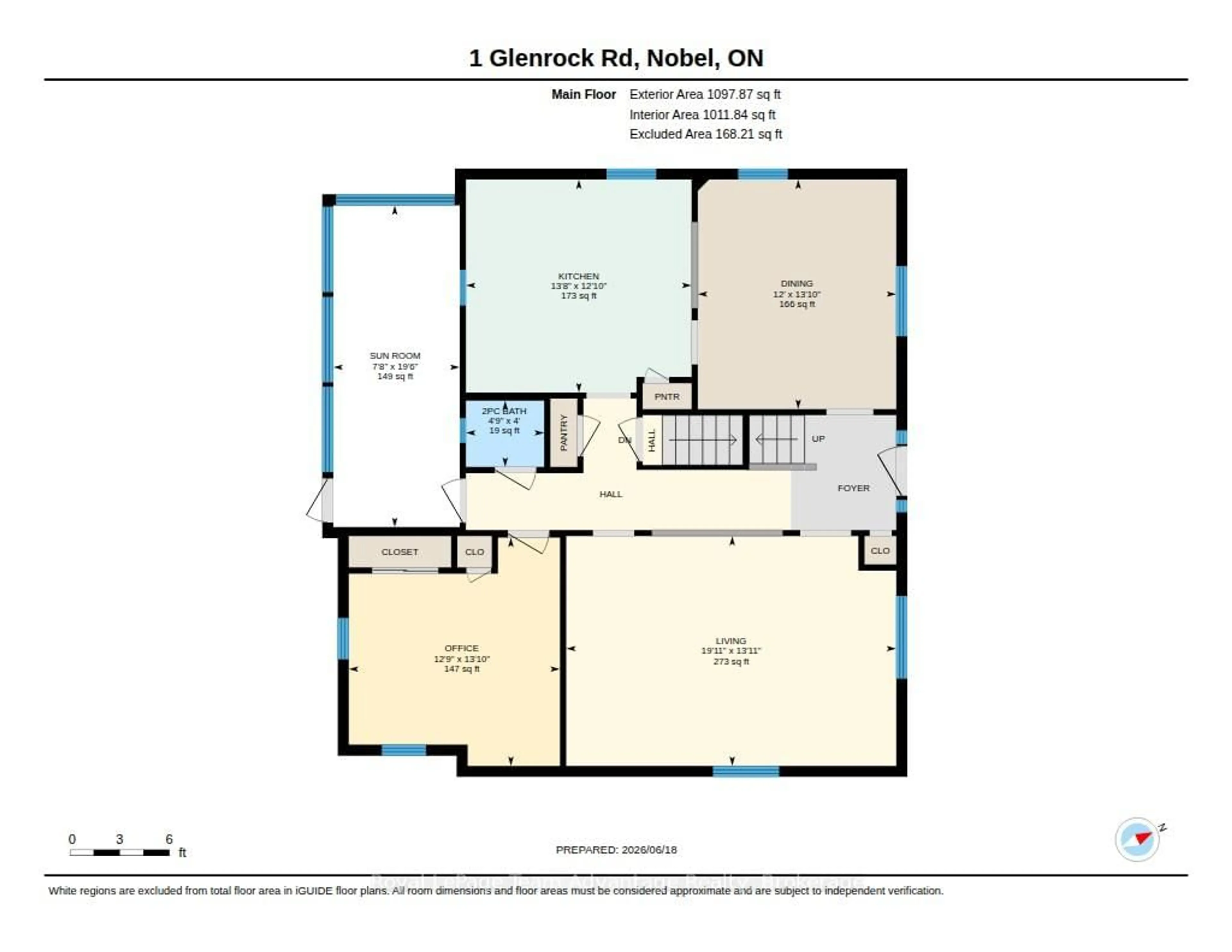 Floor plan for 1 Glenrock Rd, McDougall Ontario P0G 1G0