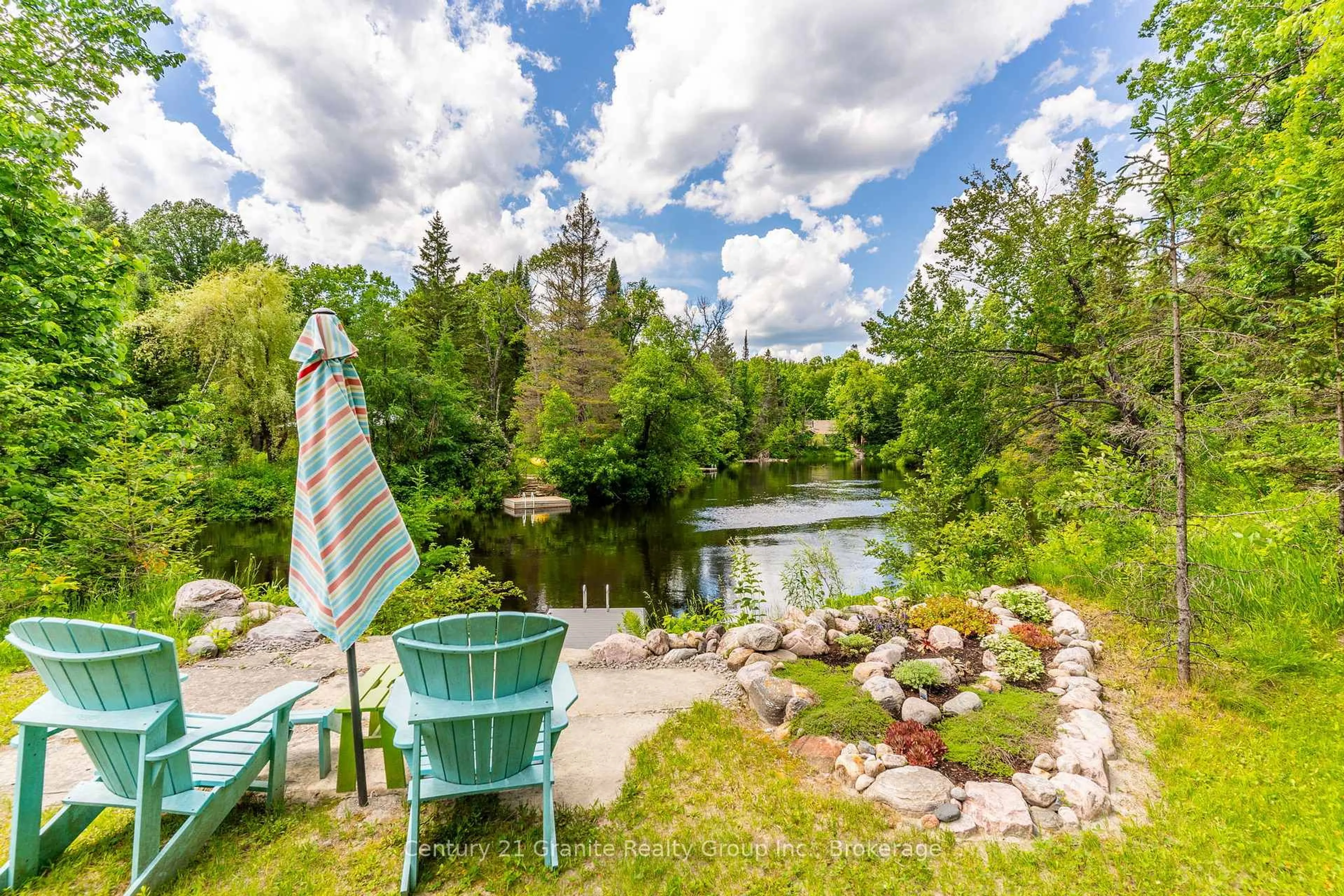 Patio, water/lake/river/ocean view for 1075 Hobbits Lane, Minden Hills Ontario K0M 2A1