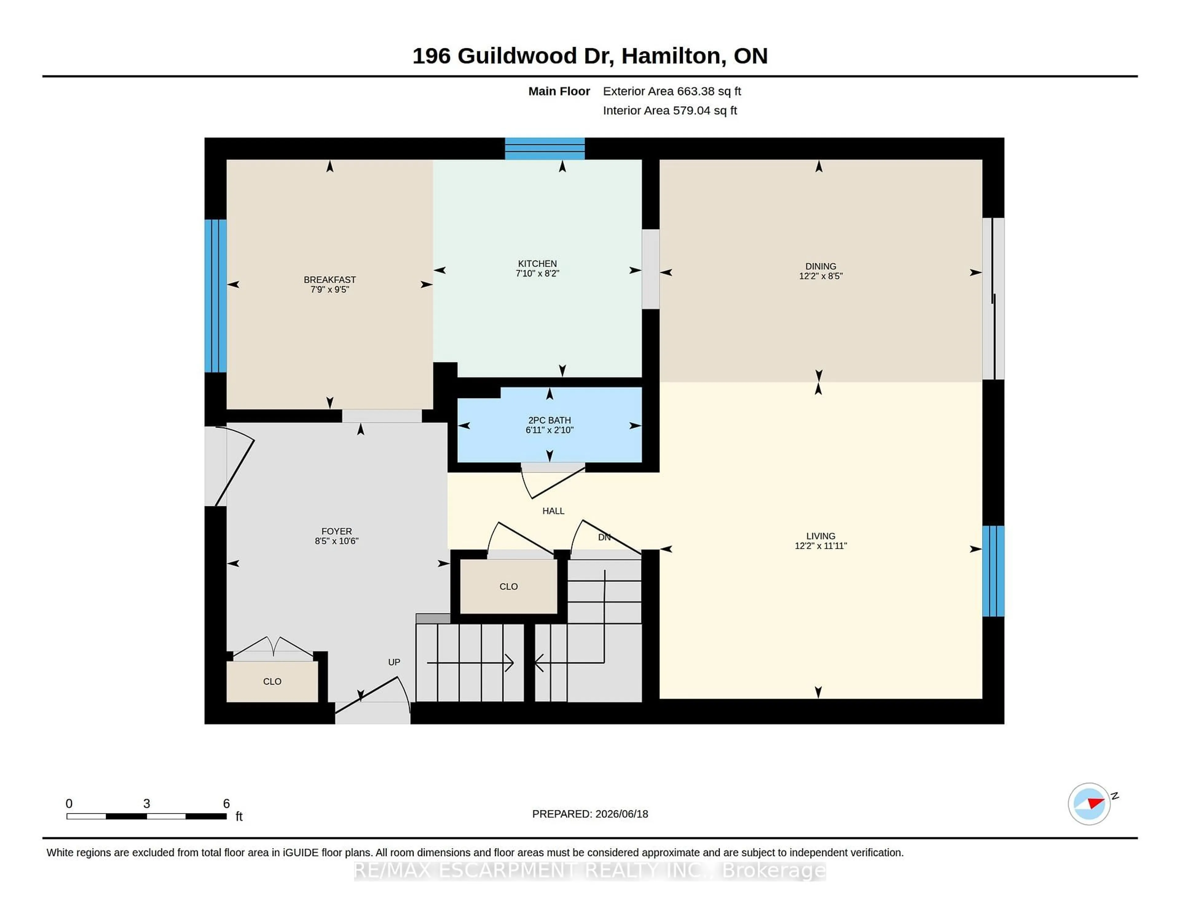 Floor plan for 196 Guildwood Dr, Hamilton Ontario L9C 6S5