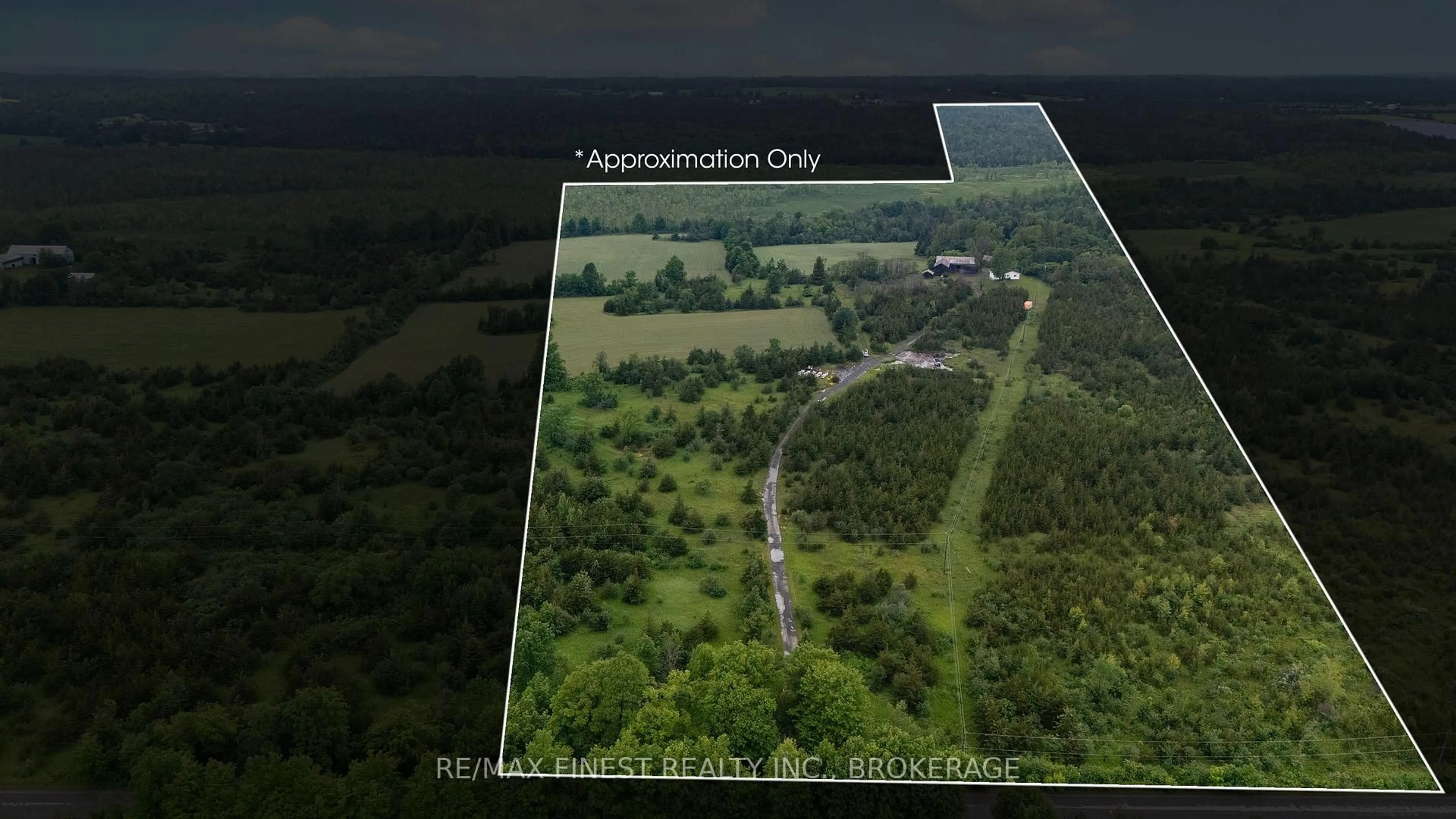 A pic from outside/outdoor area/front of a property/back of a property/a pic from drone, forest/trees view for 697 Hinch Rd, Newburgh Ontario K0K 2S0