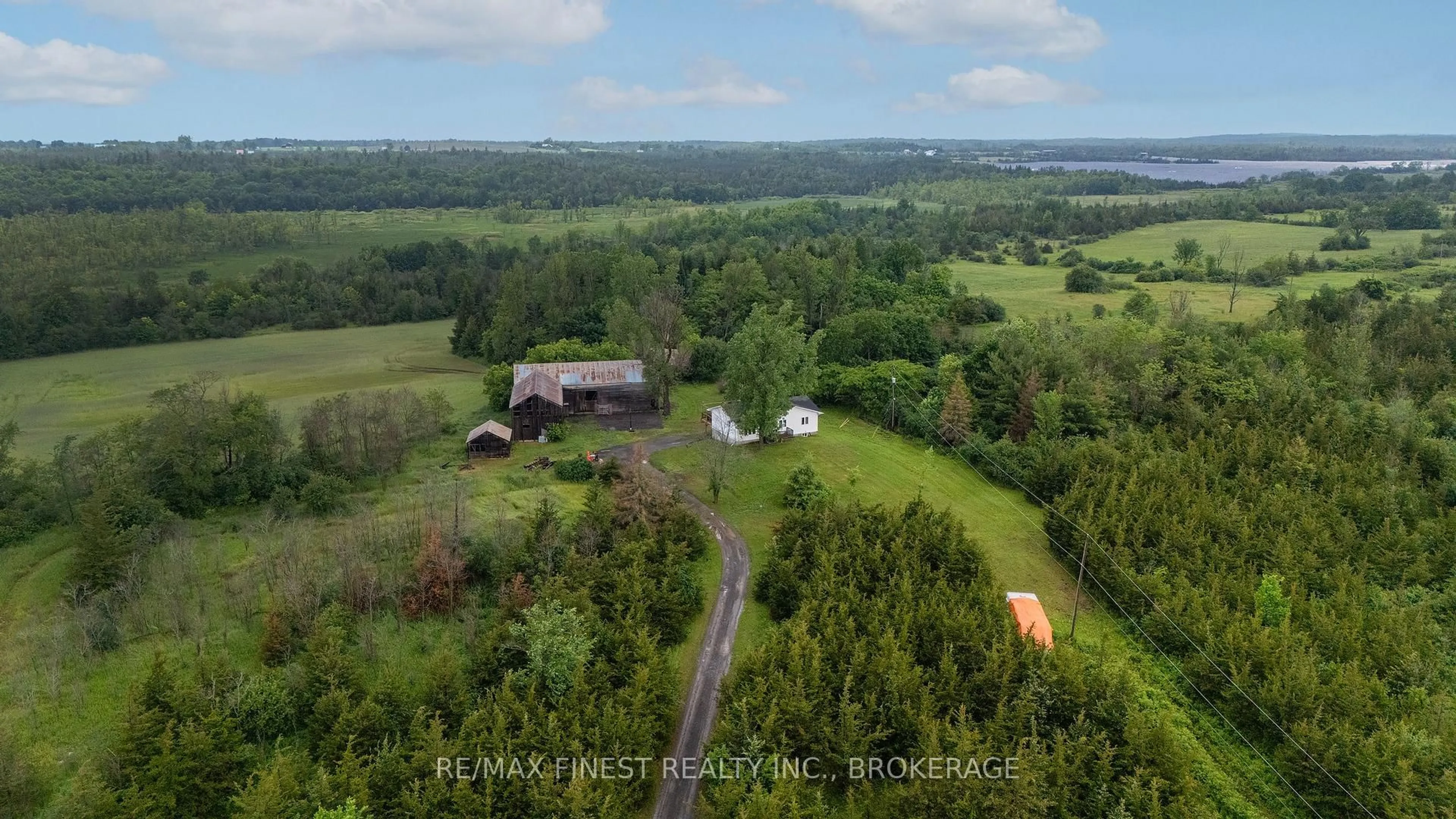 A pic from outside/outdoor area/front of a property/back of a property/a pic from drone, unknown for 697 Hinch Rd, Newburgh Ontario K0K 2S0