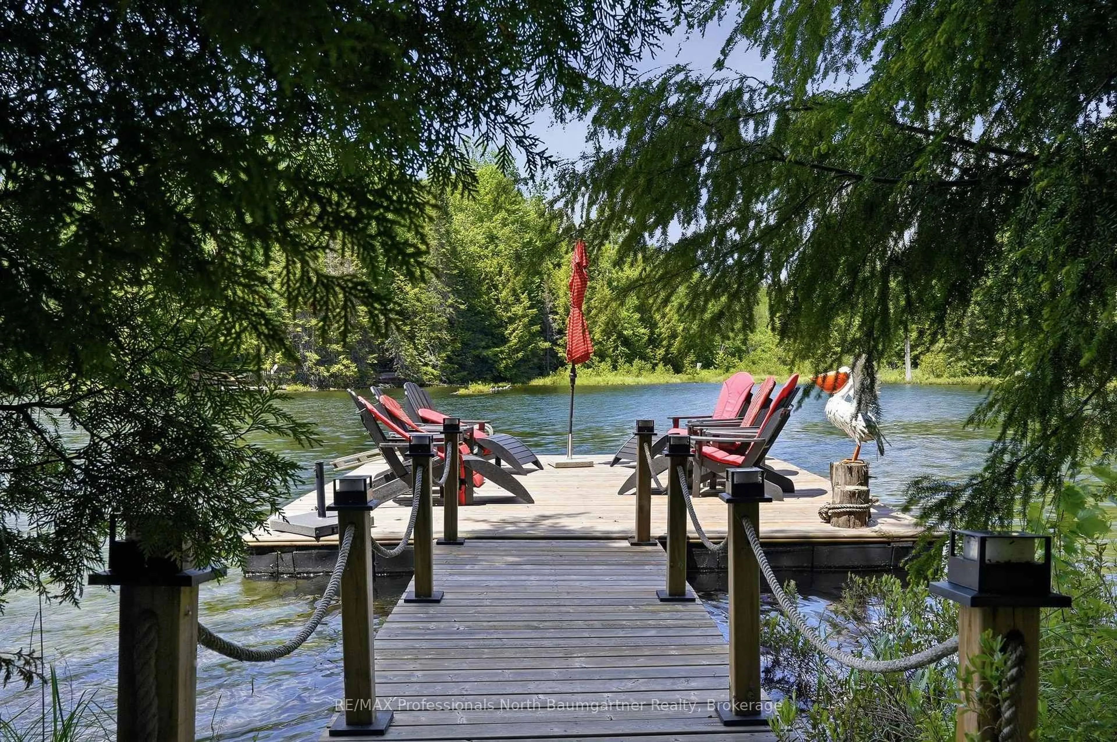 Patio, water/lake/river/ocean view for 1036 Barnum Lake Dr, Dysart et al Ontario K0M 1S0