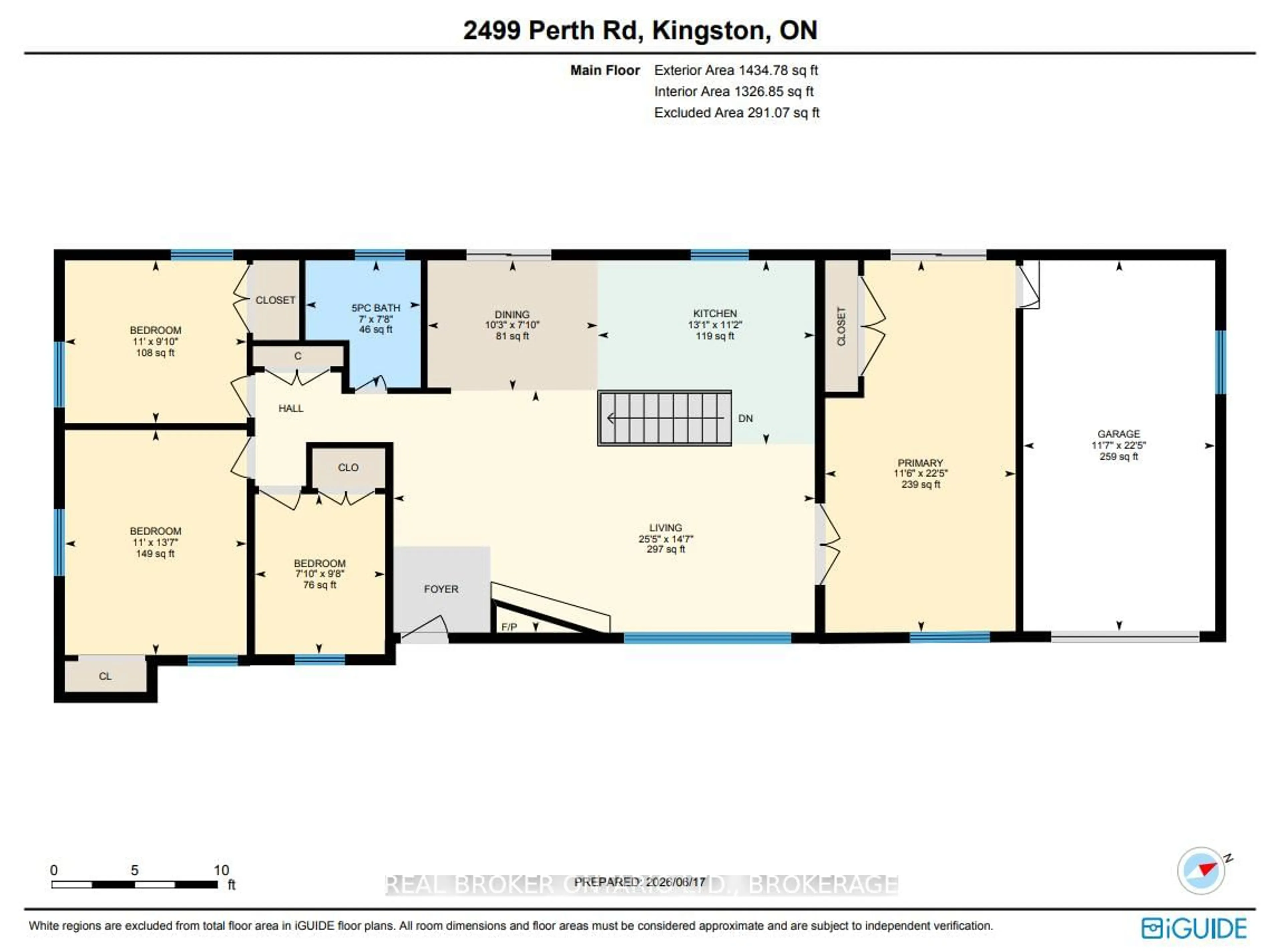 Floor plan for 2499 PERTH Rd, Kingston Ontario K0H 1S0