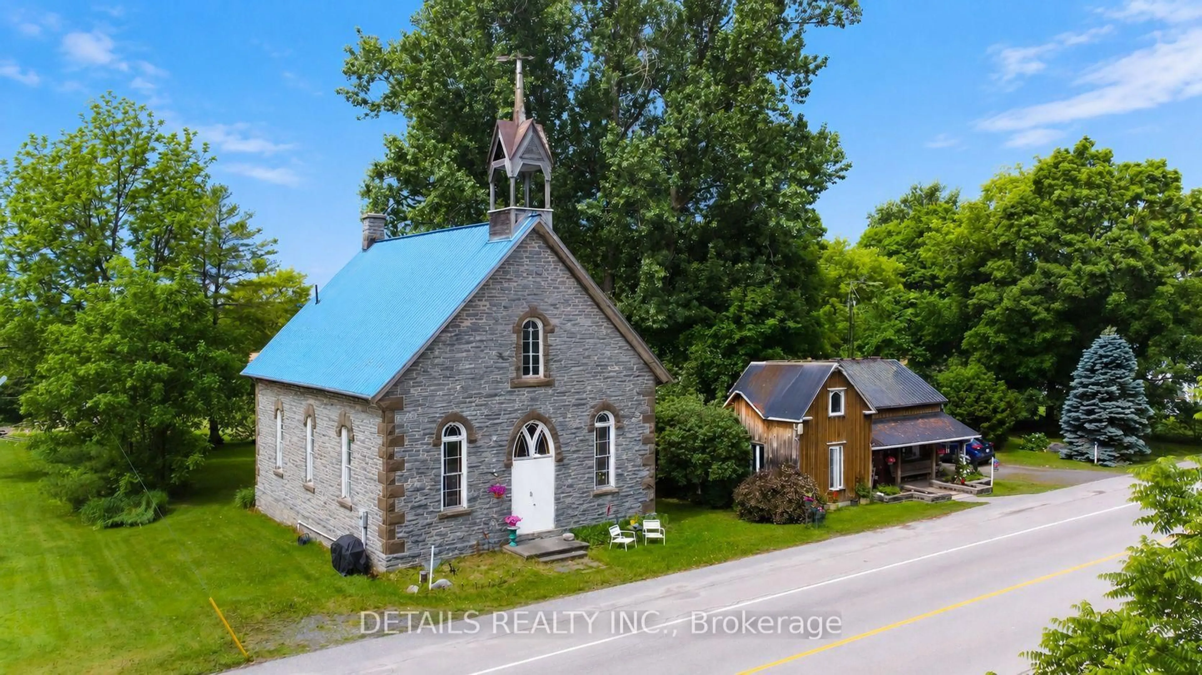 A pic from outside/outdoor area/front of a property/back of a property/a pic from drone, street for 2037 Concession 6C Rd, Lanark Ontario K0G 1K0