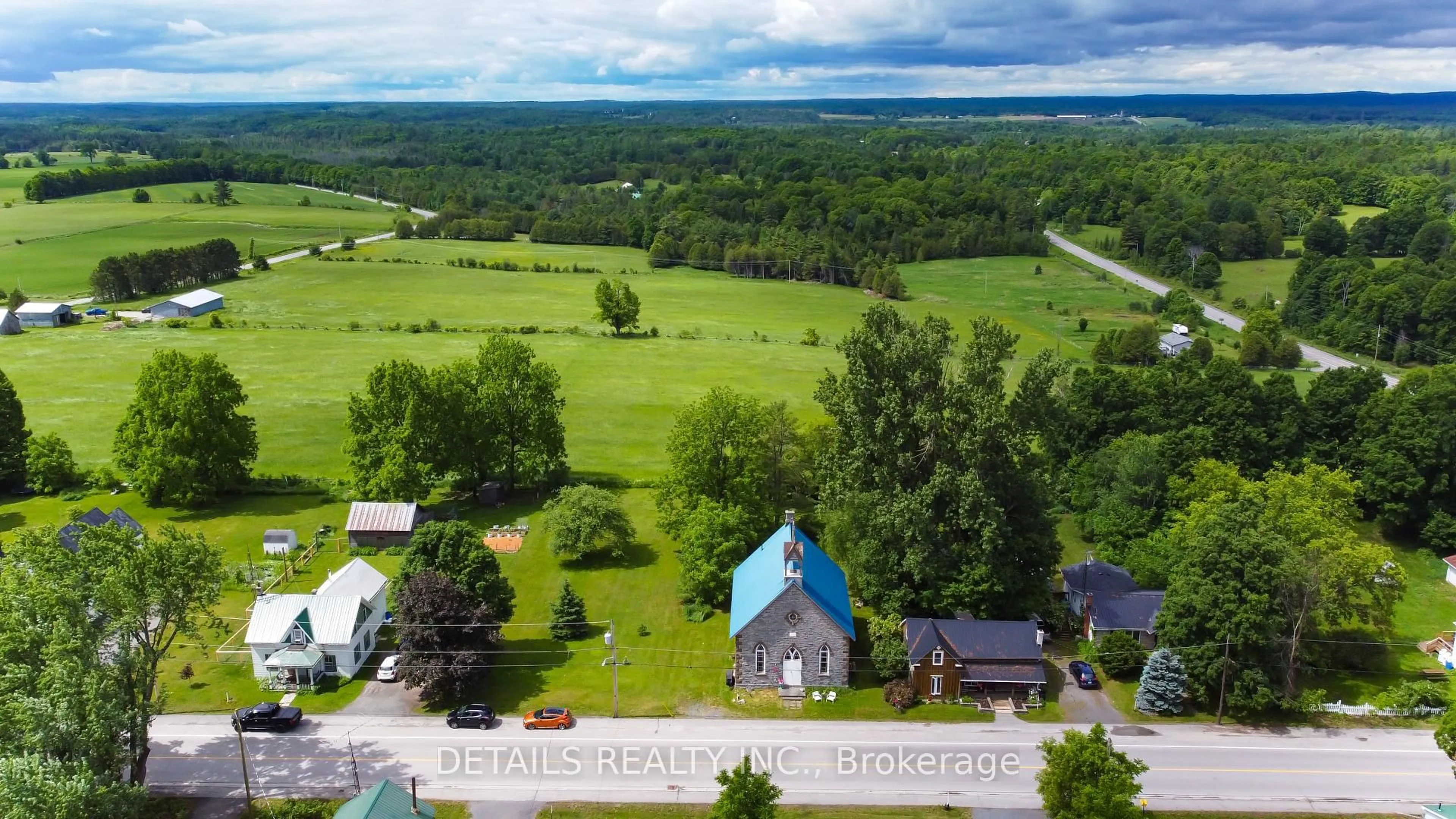 A pic from outside/outdoor area/front of a property/back of a property/a pic from drone, water/lake/river/ocean view for 2037 Concession 6C Rd, Lanark Ontario K0G 1K0