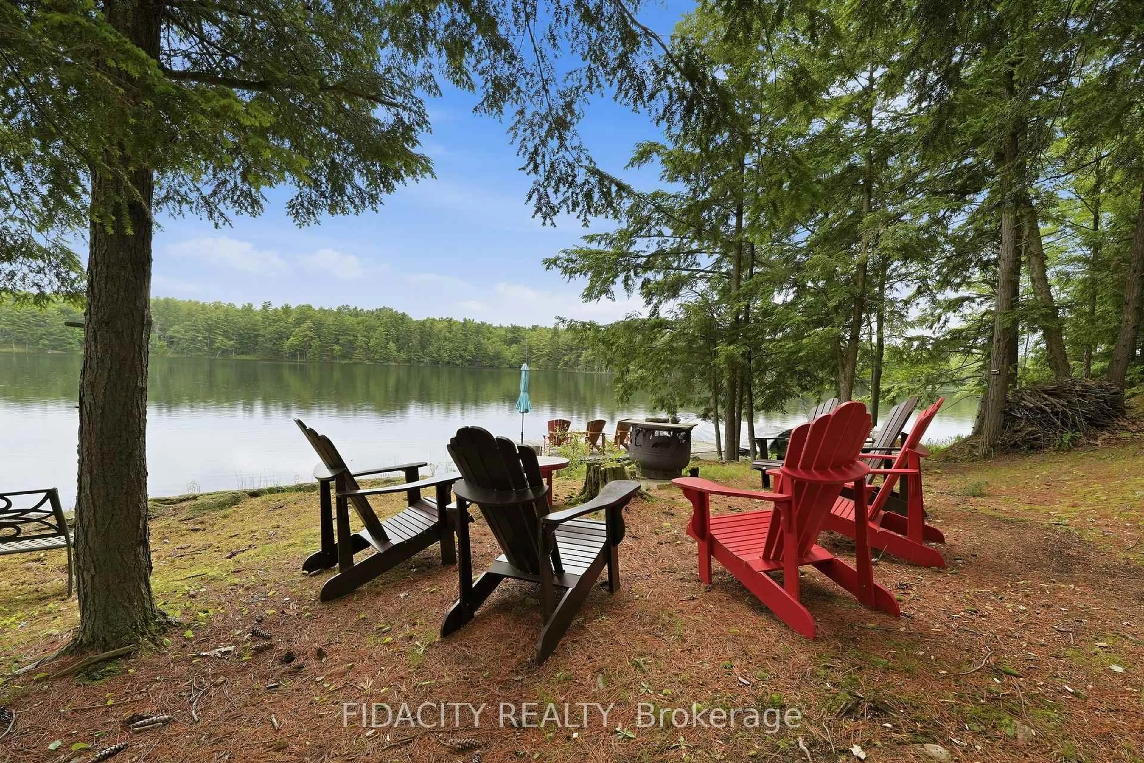 Patio, water/lake/river/ocean view for 1492 Devil Lake Rd, Perth Road Ontario K0H 2L0