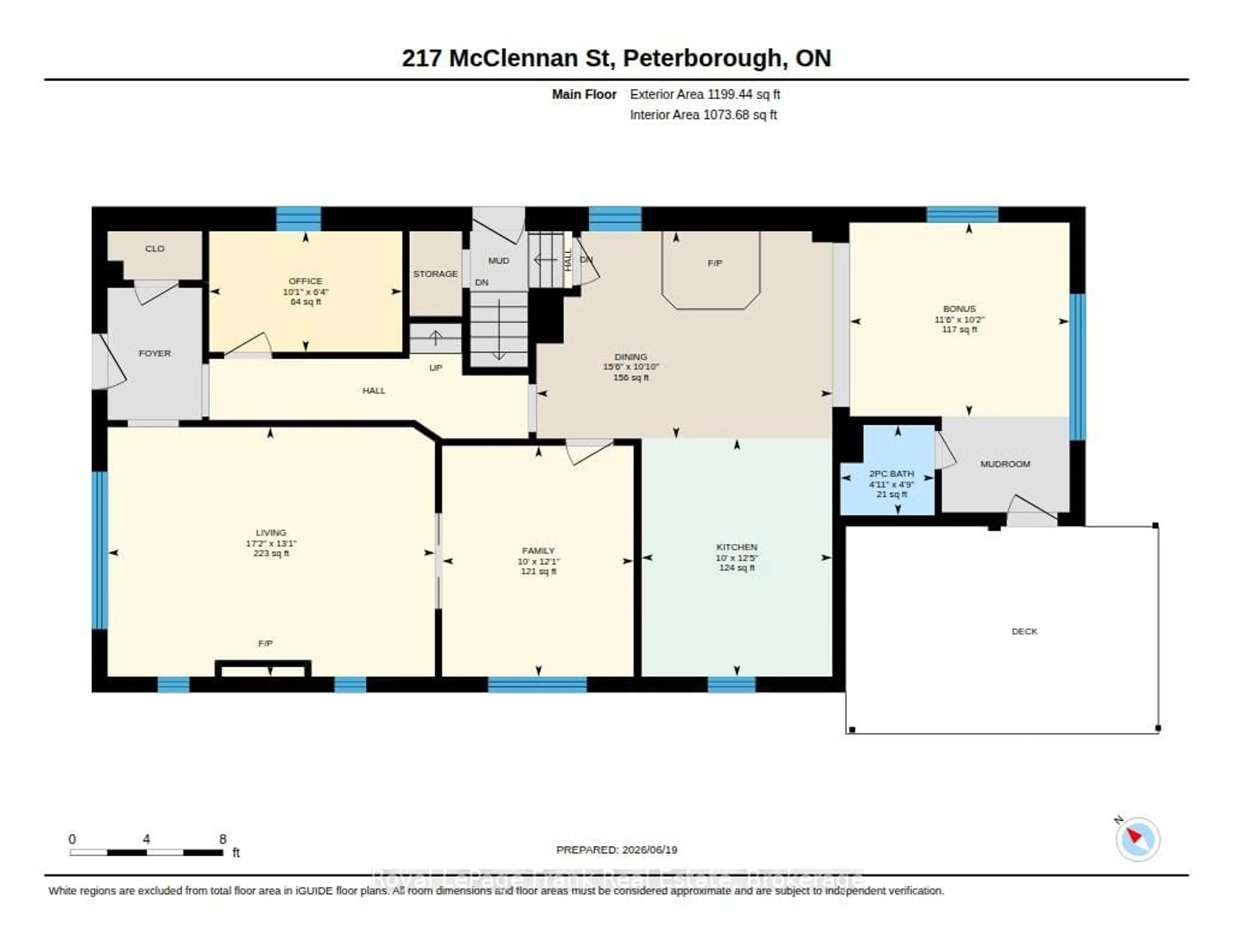Floor plan for 217 MCClennan St, Peterborough Ontario K9H 5H8