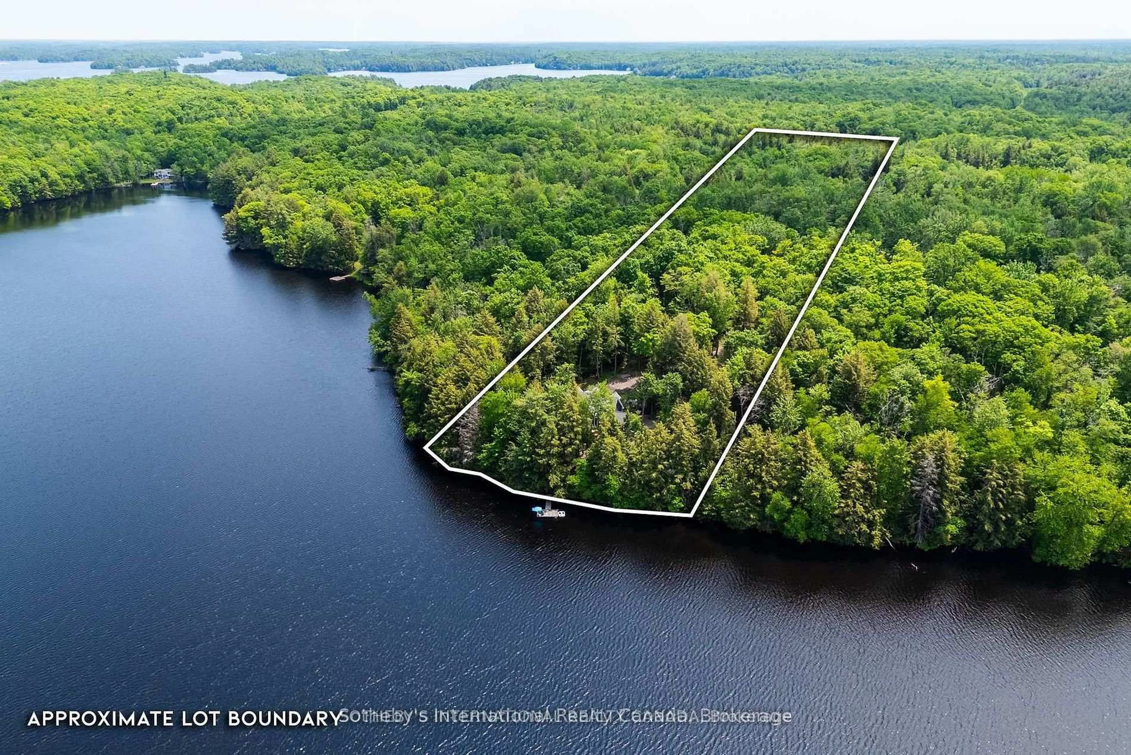 A pic from outside/outdoor area/front of a property/back of a property/a pic from drone, water/lake/river/ocean view for 8091 Lake Joseph Rd #6, Muskoka Lakes Ontario P0C 1H0