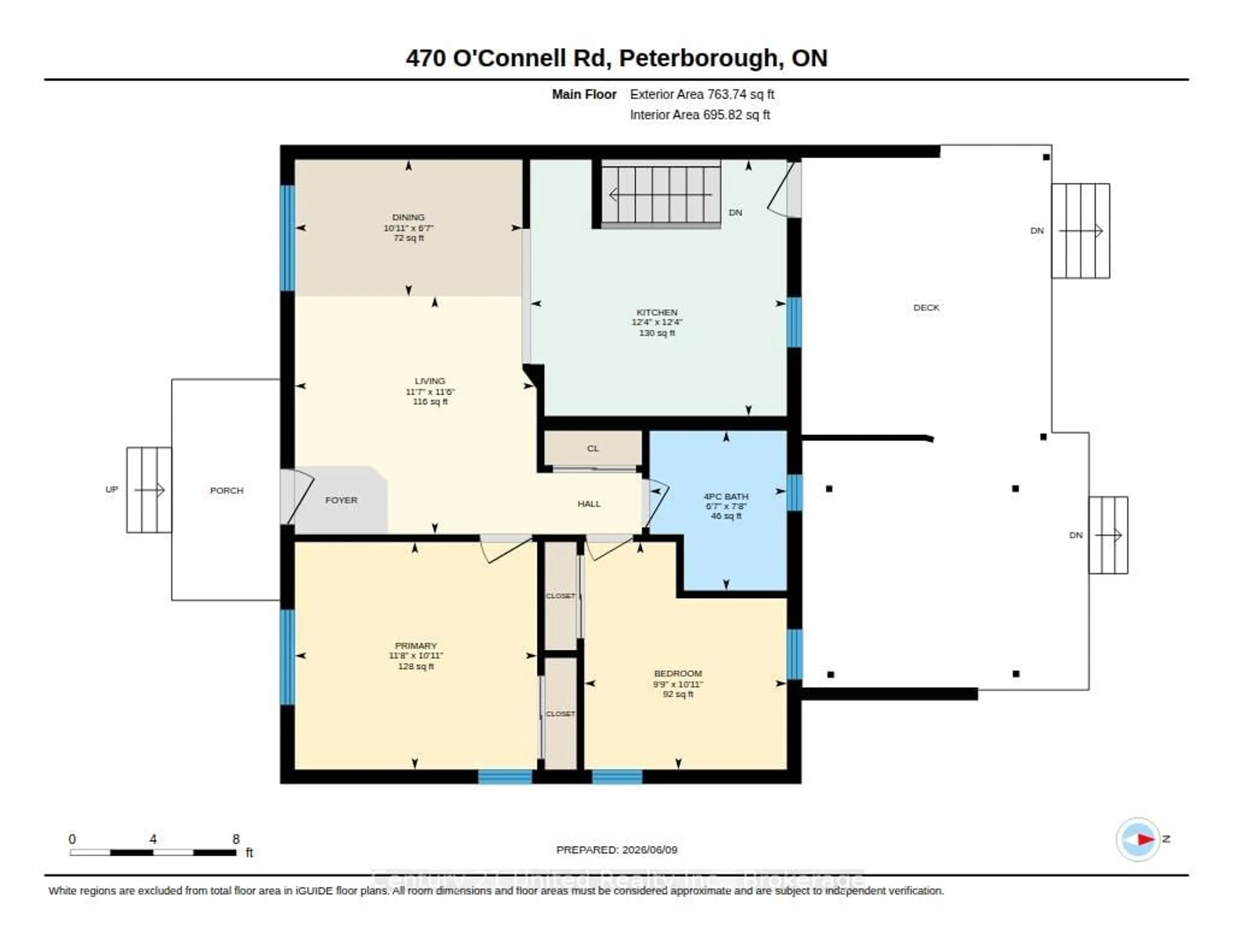 Floor plan for 470 O'connell Rd, Peterborough Ontario K9J 4C9