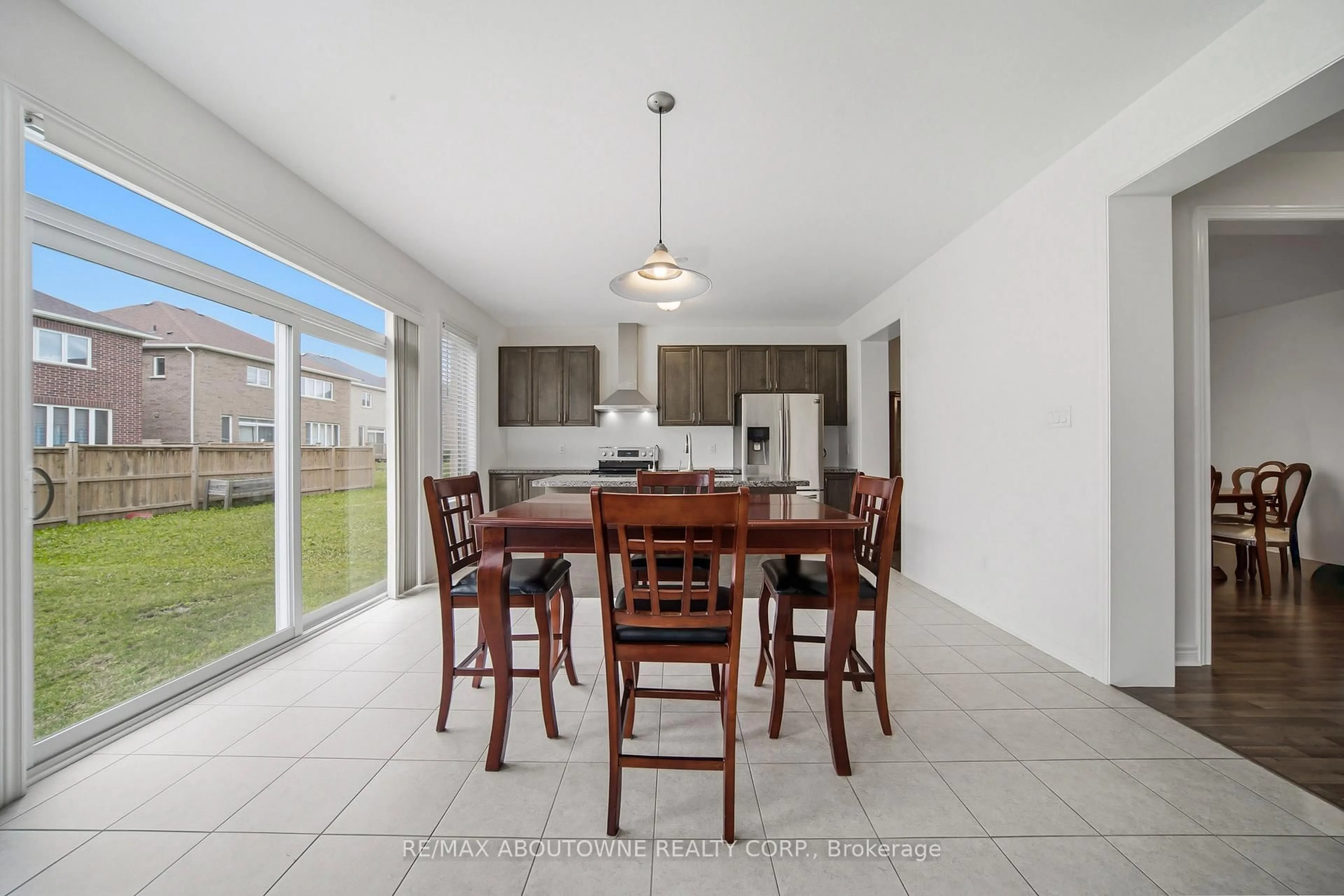 Open concept kitchen, ceramic/tile floor for 12 Oldham Ave, Brant Ontario N3L 0G7