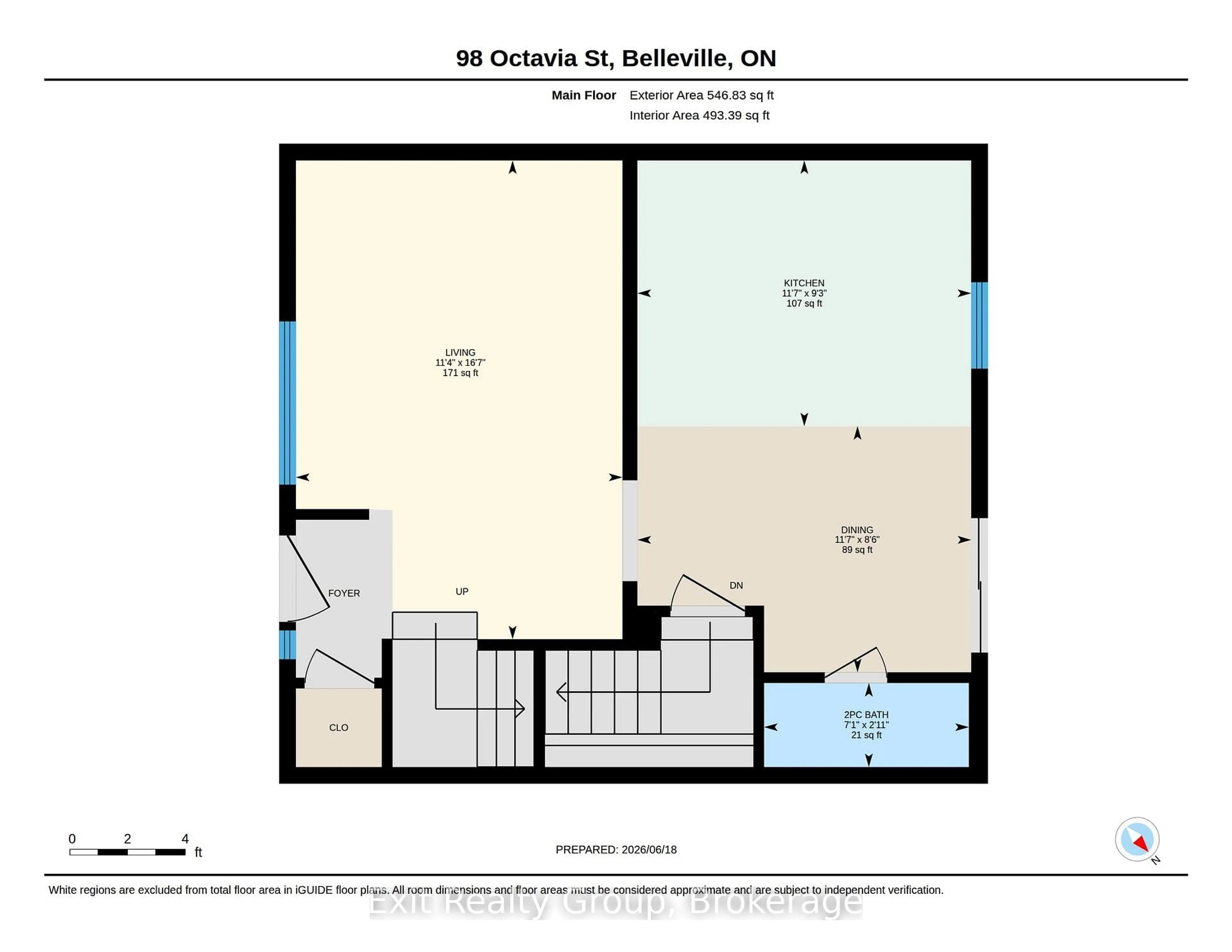 Floor plan for 98 Octavia St, Belleville Ontario K8P 3P4