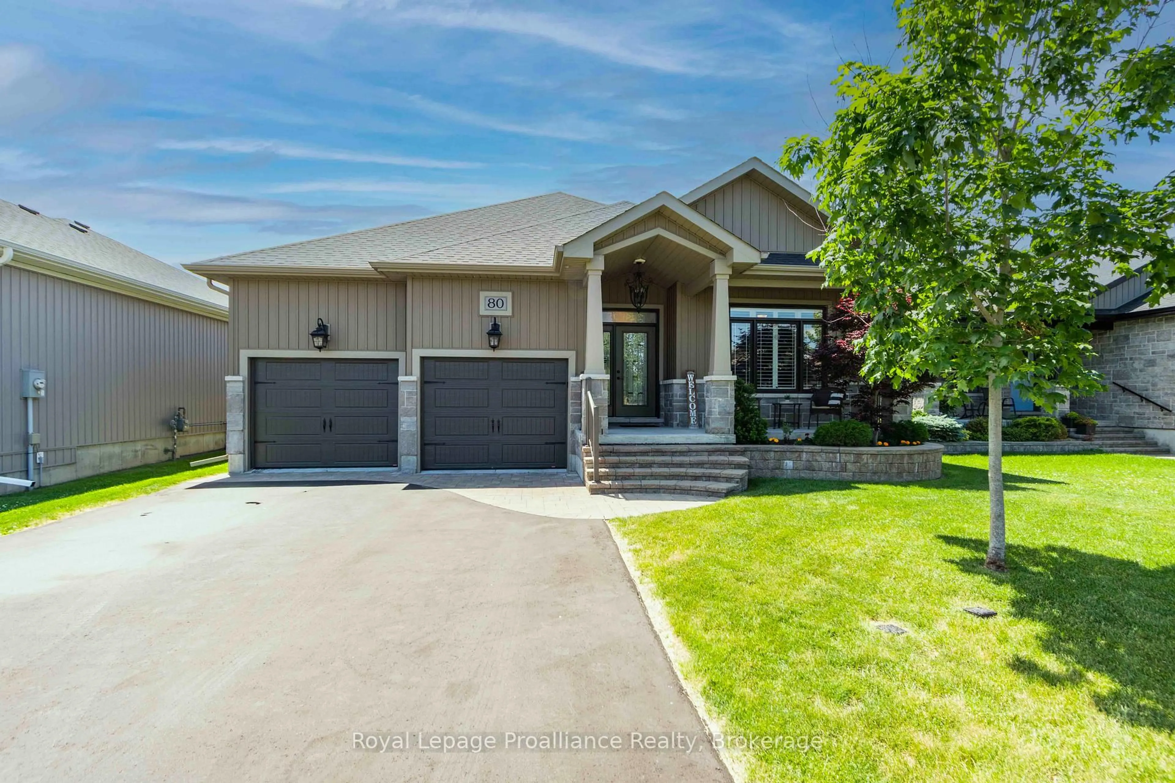 Home with brick exterior material, street for 80 Ambrosia Terr, Quinte West Ontario K8V 0G6