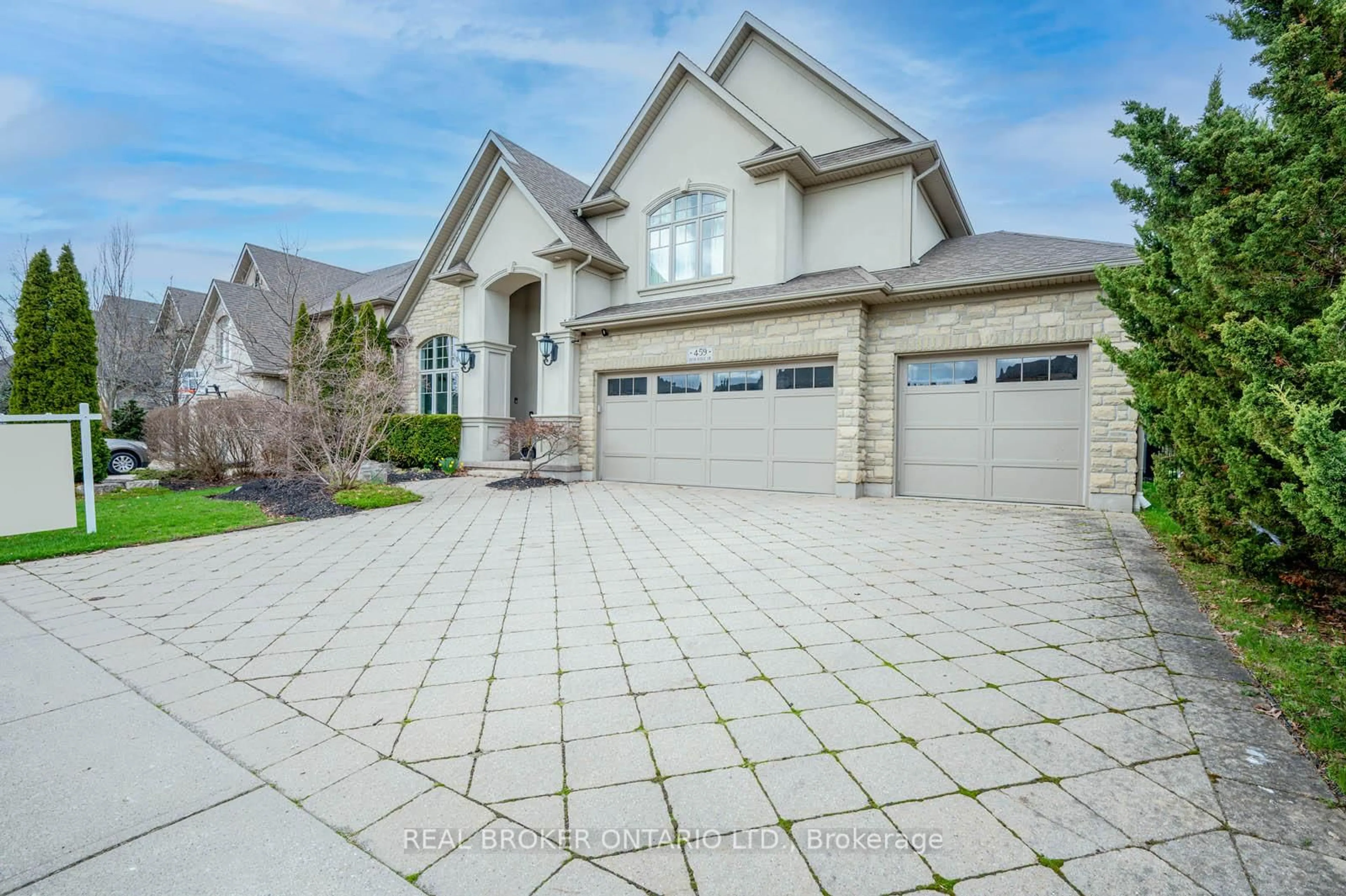Home with brick exterior material, street for 459 Deer Ridge Dr, Kitchener Ontario N2P 0A7