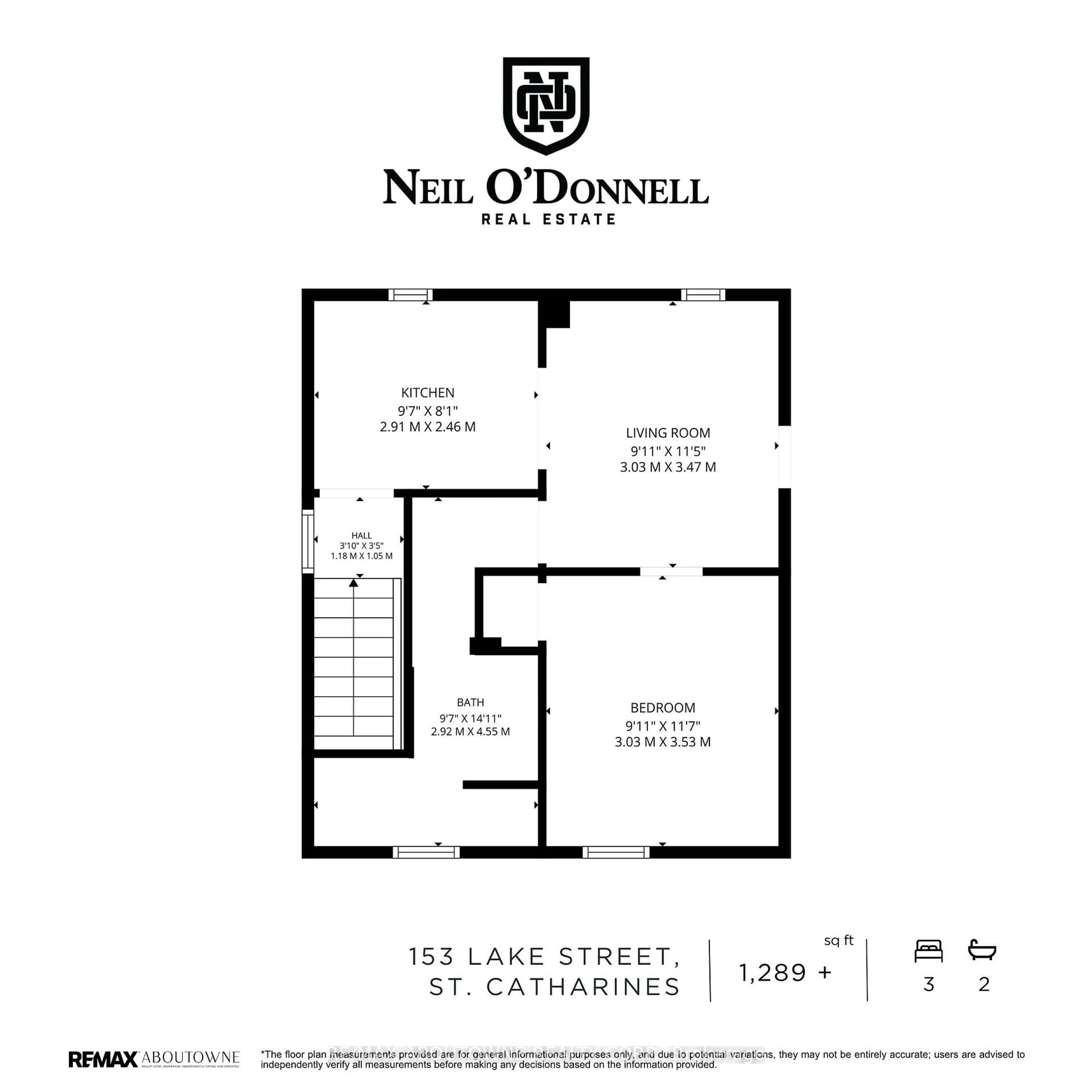 Floor plan for 153 Lake St, St. Catharines Ontario L2R 5Y5