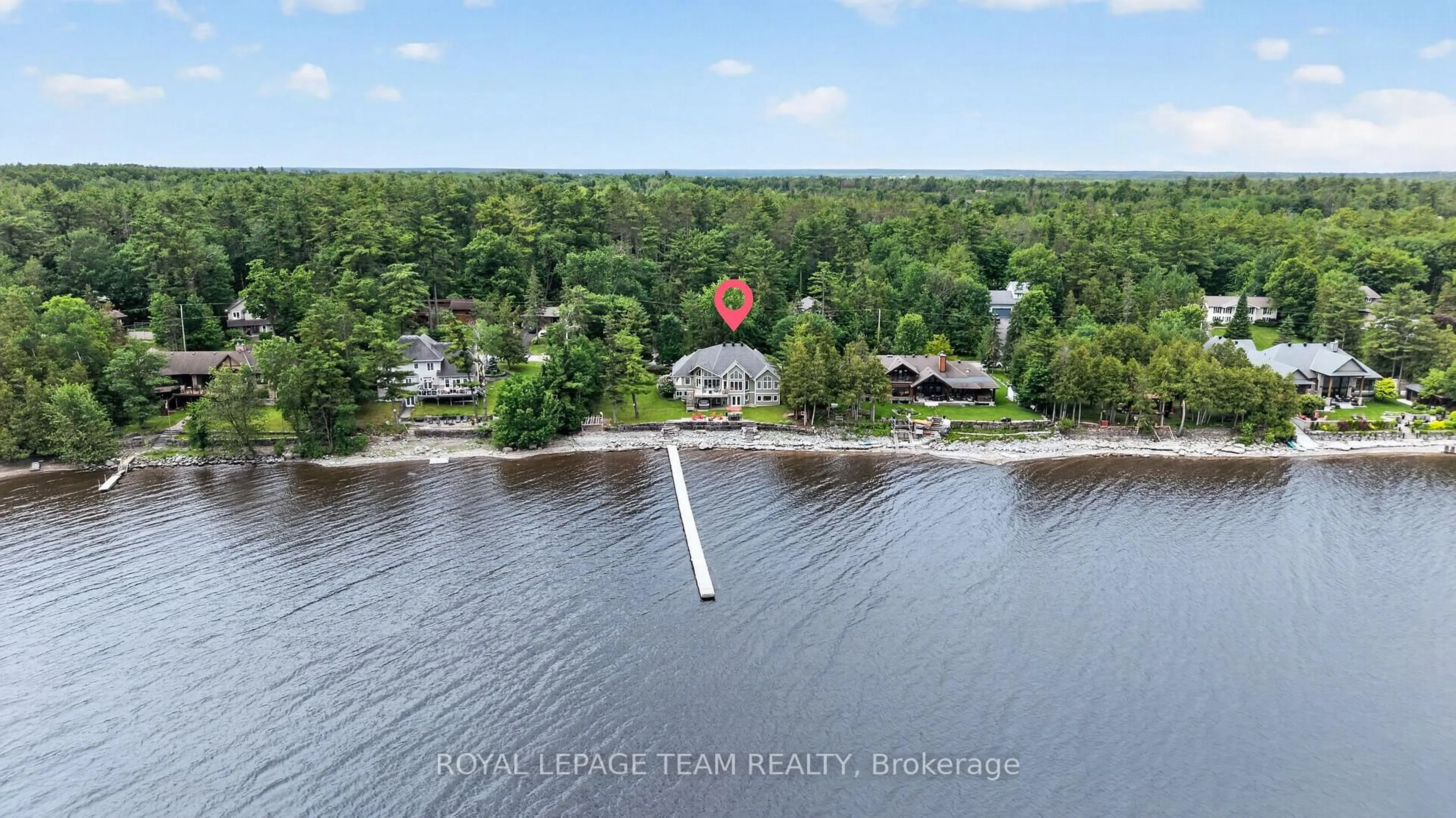 A pic from outside/outdoor area/front of a property/back of a property/a pic from drone, water/lake/river/ocean view for 3778 Armitage Ave, Ottawa Ontario K0A 1T0