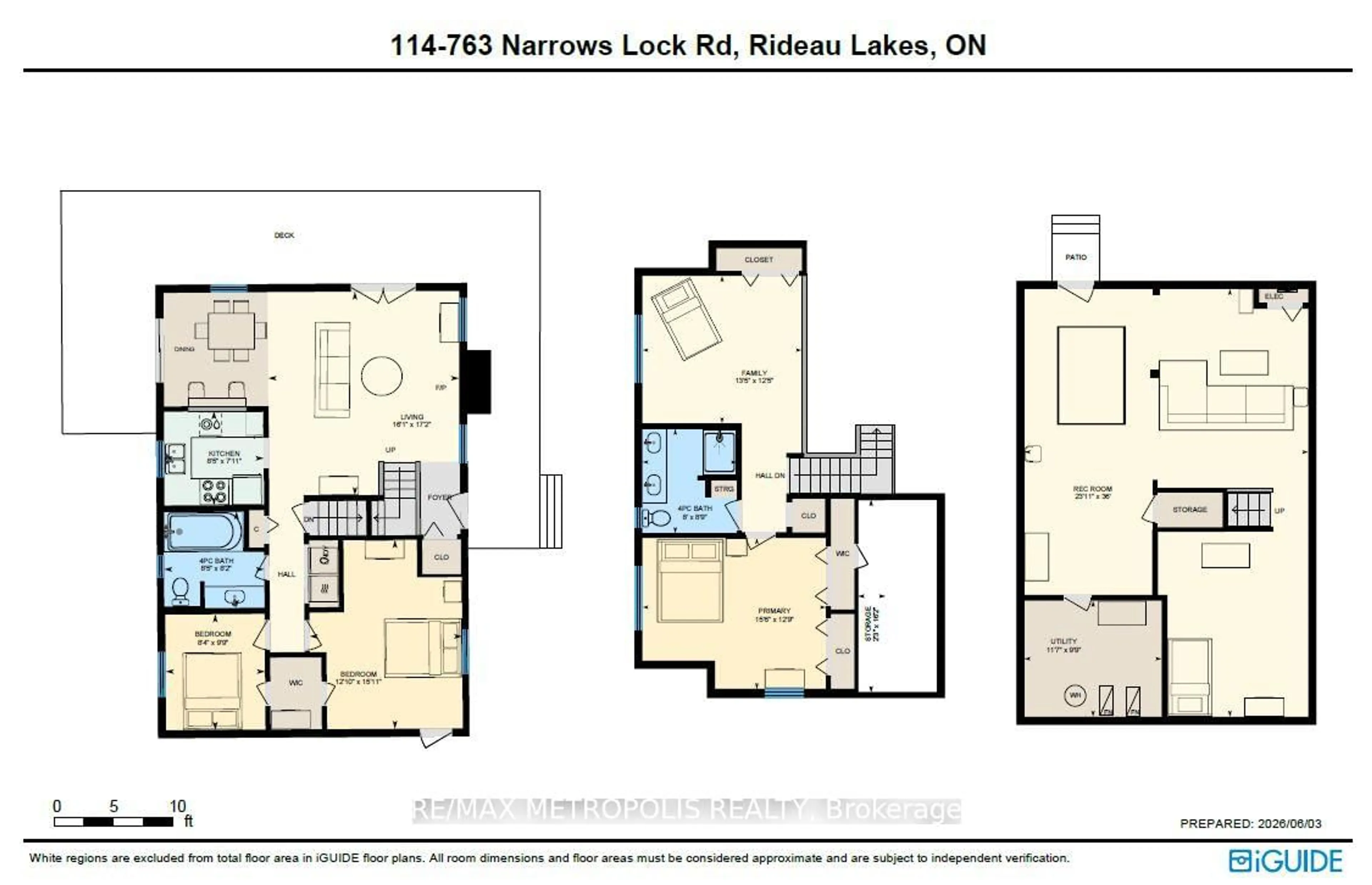 Floor plan for 763 NARROWS LOCK Rd #114, Rideau Lakes Ontario K0G 1V0