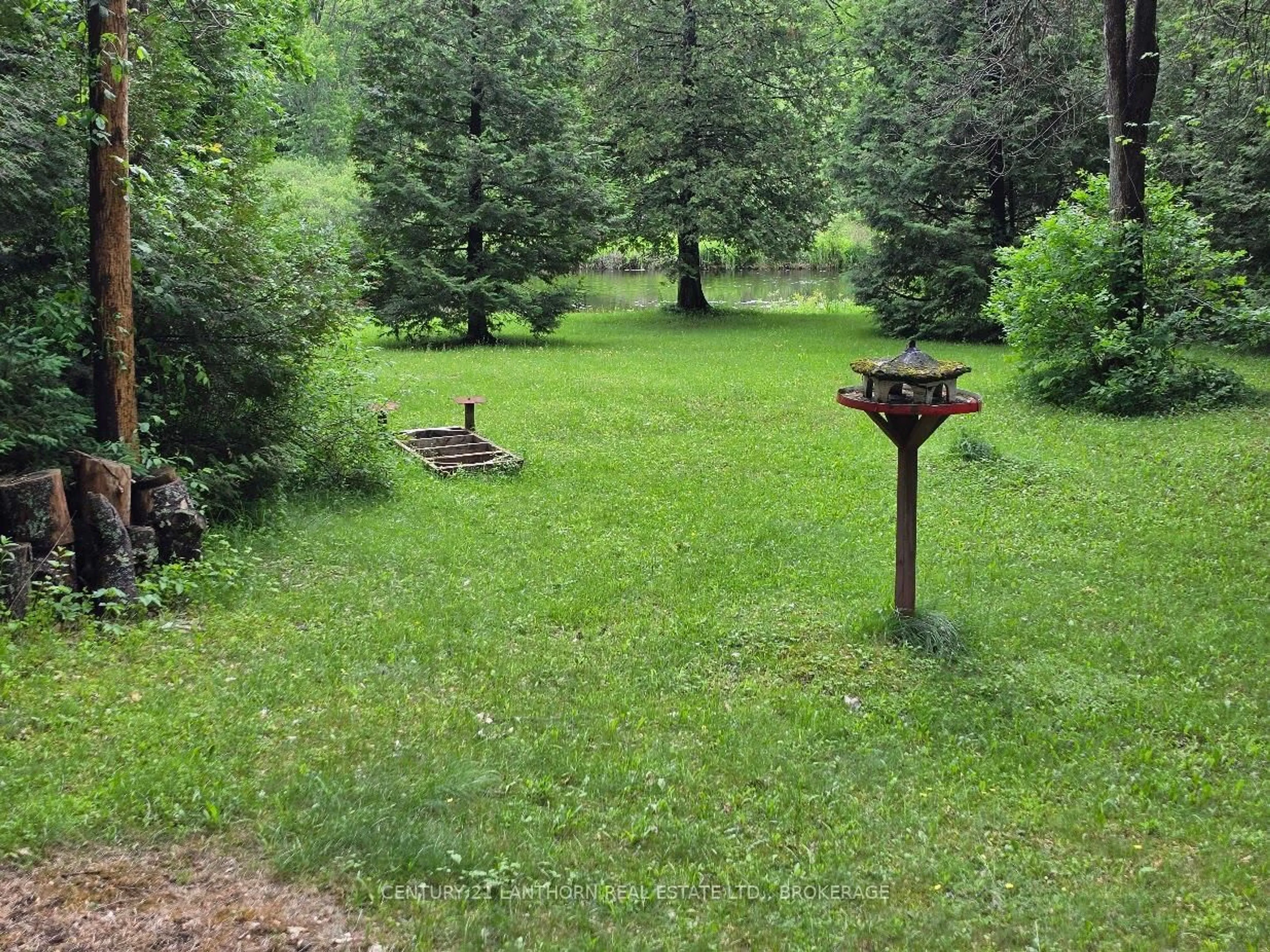 Patio, forest/trees view for 1039 Big Bay Rd, Arden Ontario K0H 1B0