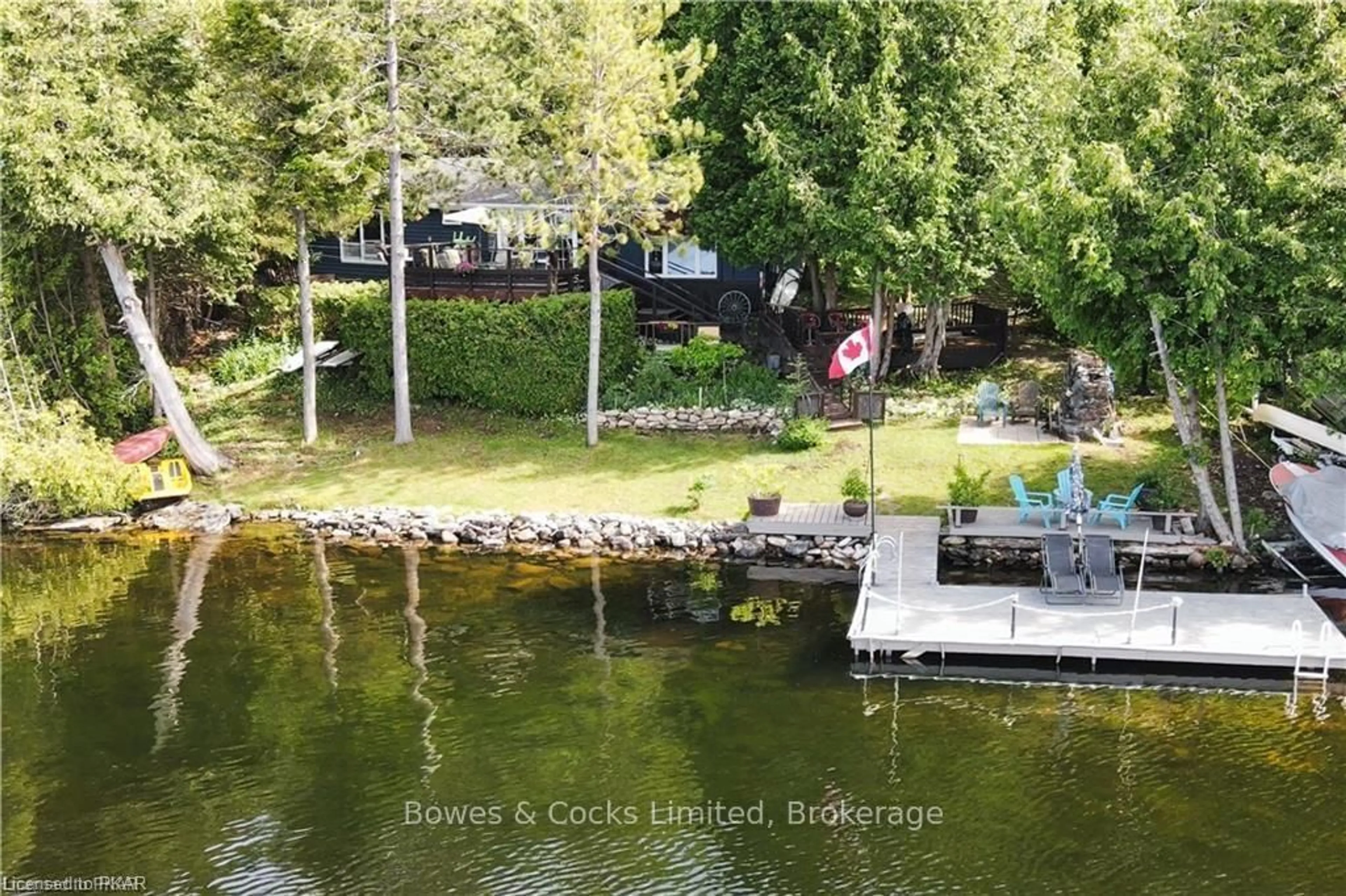 A pic from outside/outdoor area/front of a property/back of a property/a pic from drone, water/lake/river/ocean view for 2548 Birds Hill Lane, Selwyn Ontario K0L 1J0