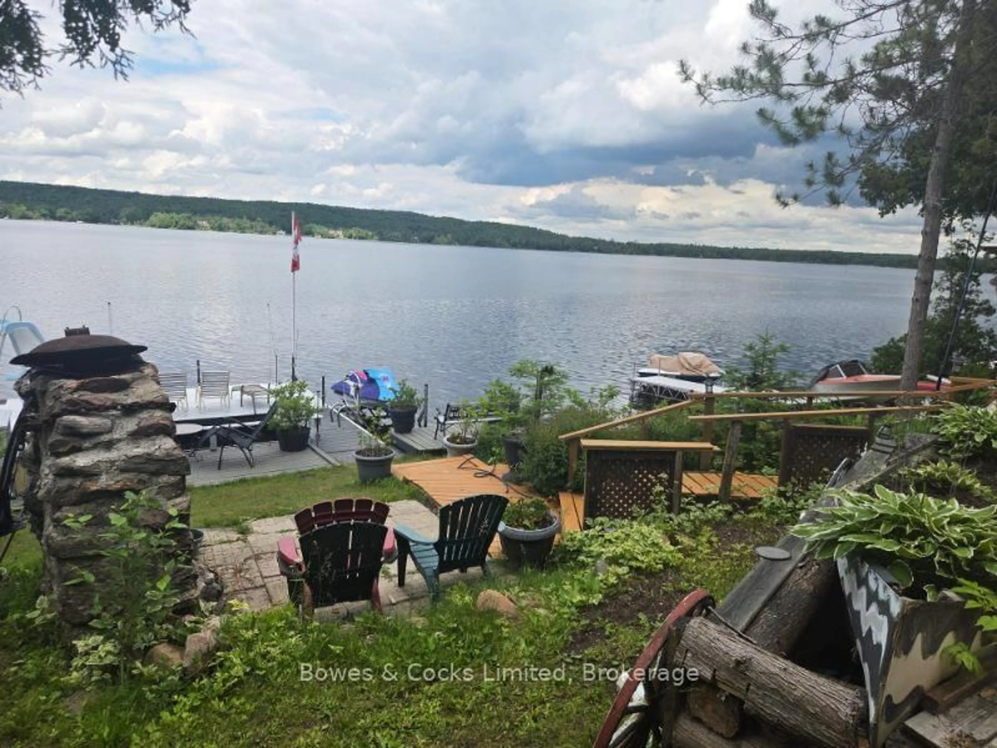 Patio, water/lake/river/ocean view for 2548 Birds Hill Lane, Selwyn Ontario K0L 1J0