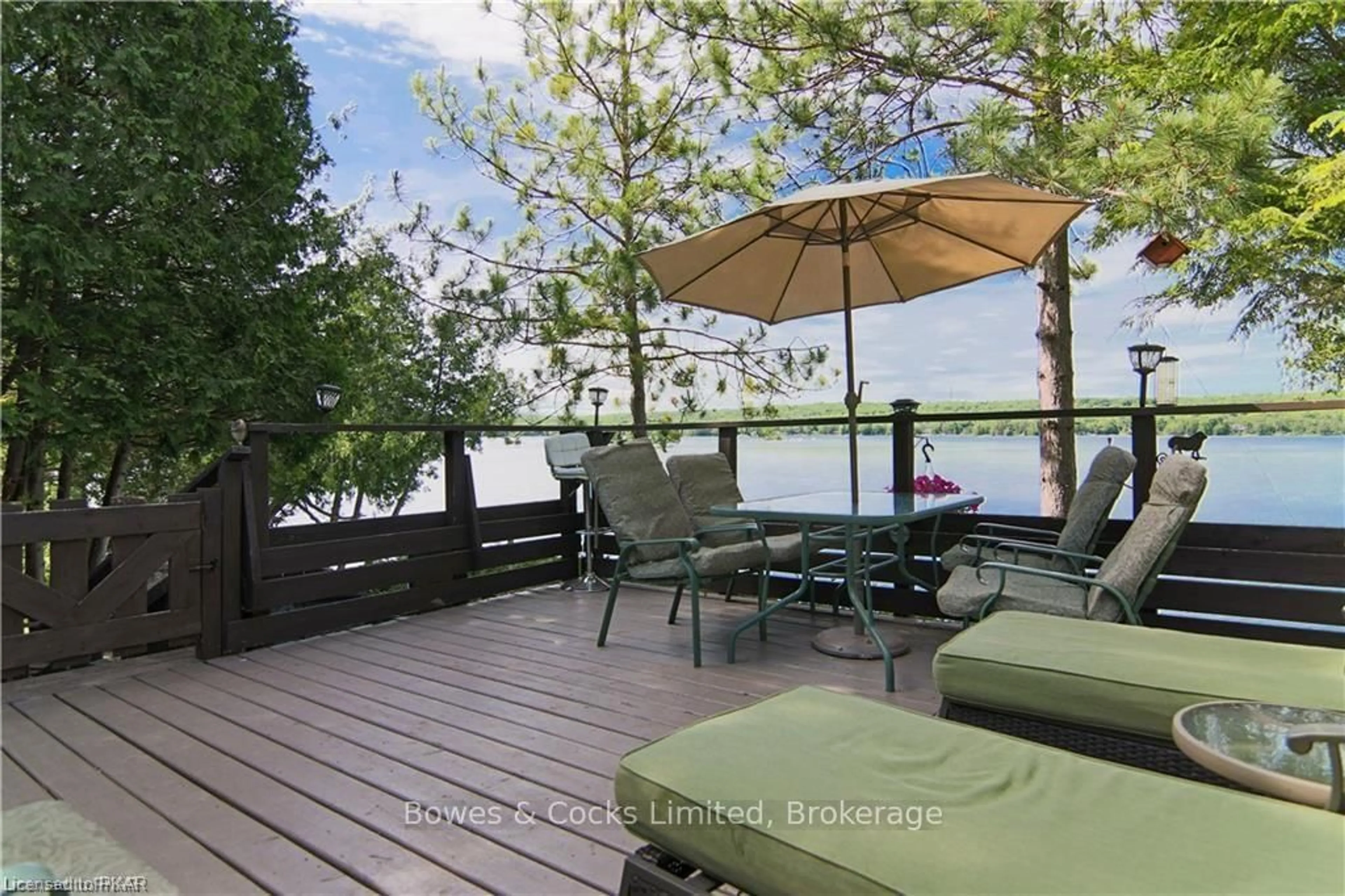 Patio, water/lake/river/ocean view for 2548 Birds Hill Lane, Selwyn Ontario K0L 1J0