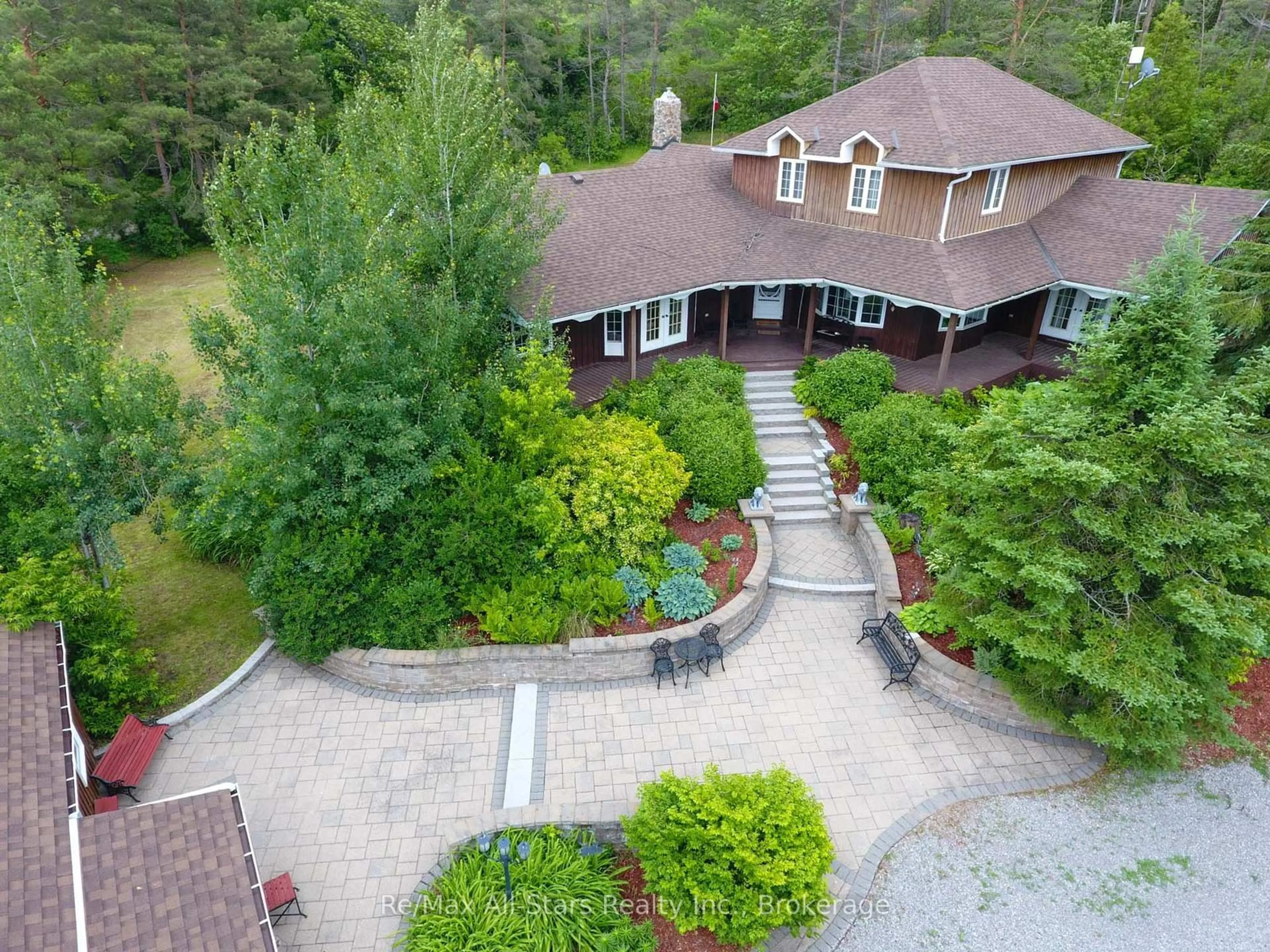 A pic from outside/outdoor area/front of a property/back of a property/a pic from drone, unknown for 1474 Fleetwood Rd, Kawartha Lakes Ontario L0A 1A0