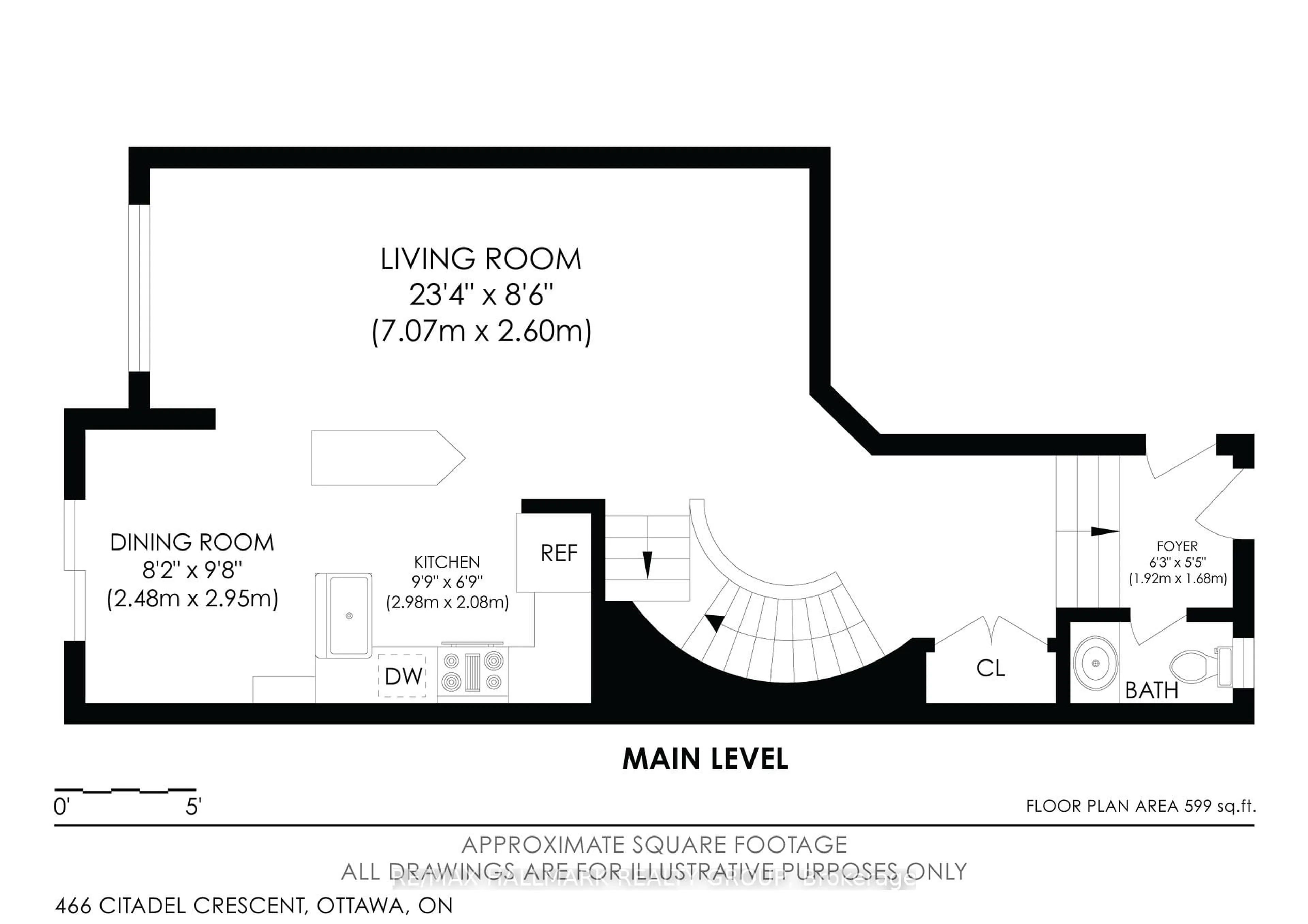 Floor plan for 466 Citadel Cres, Nepean Ontario K2G 7E7