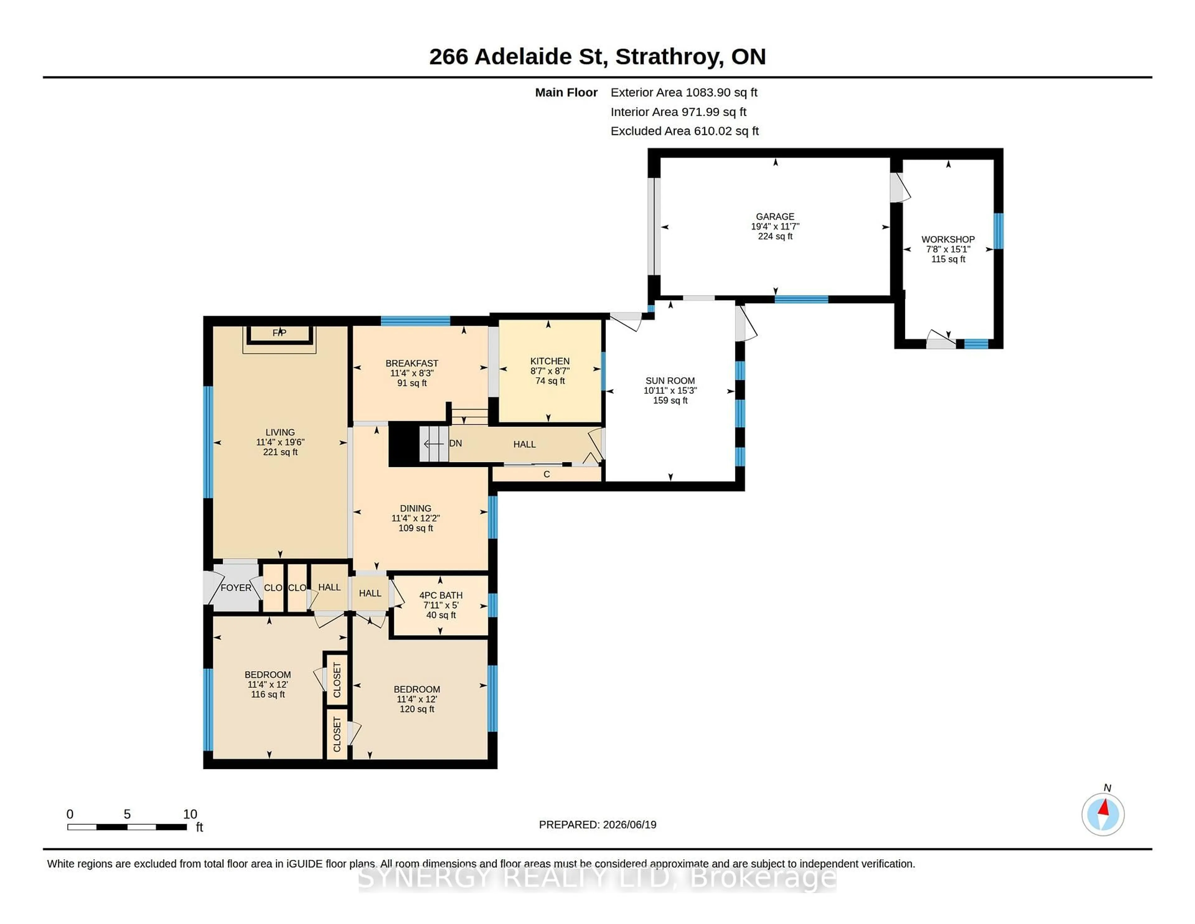 Floor plan for 266 Adelaide St, Strathroy-Caradoc Ontario N7G 2V8