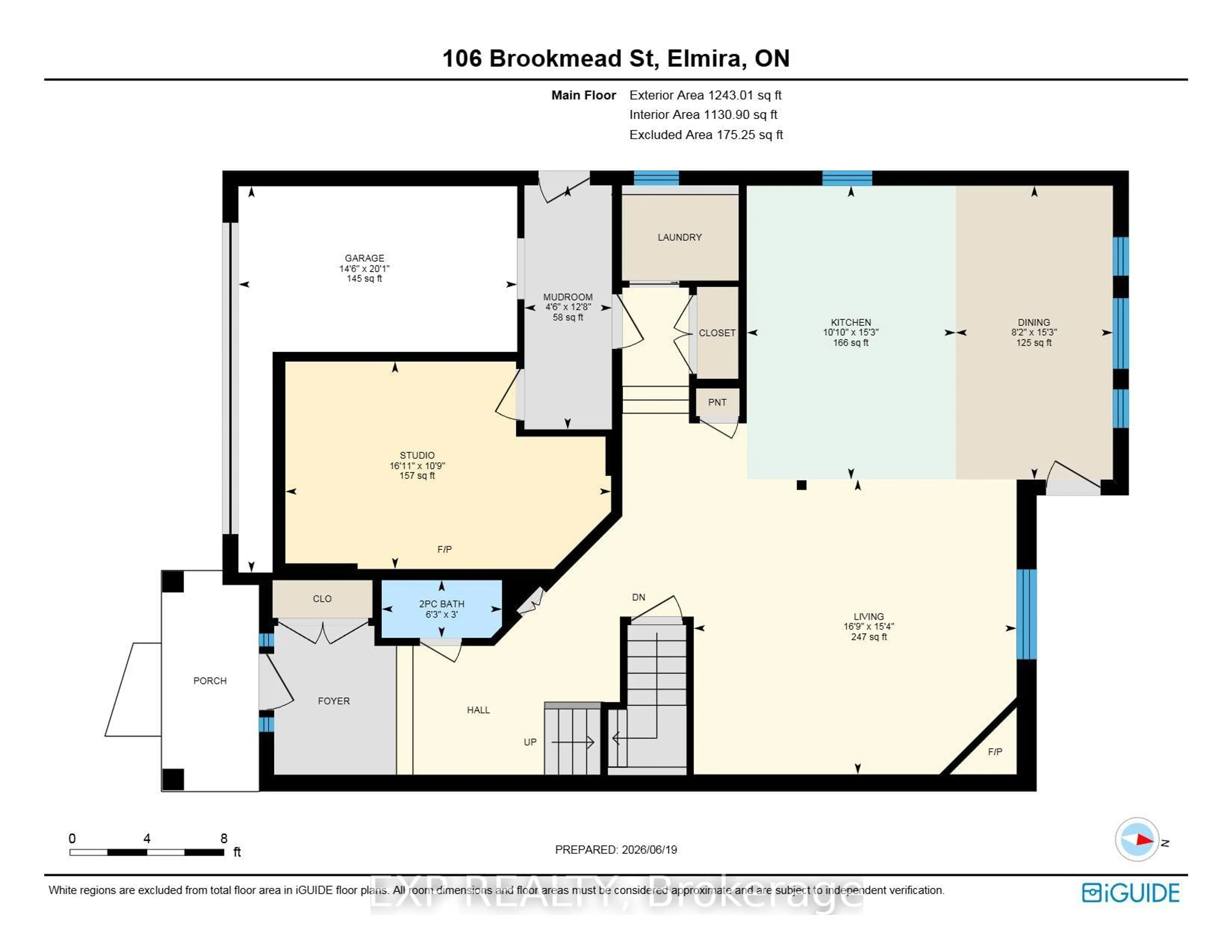 Floor plan for 106 Brookmead St, Woolwich Ontario N3B 3M1
