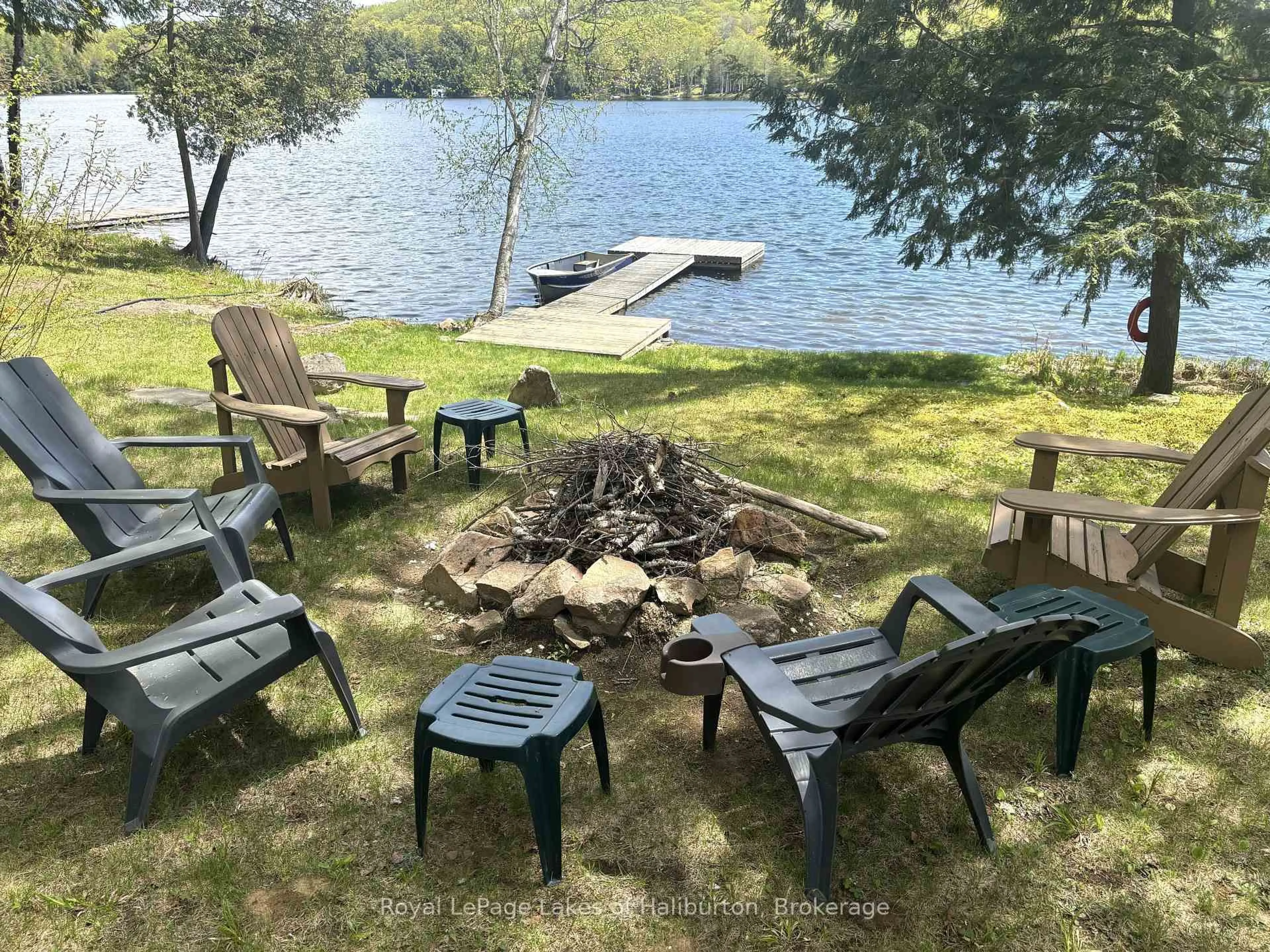 Patio, water/lake/river/ocean view for 1214 Lake Lorraine Rd, Highlands East Ontario K0L 2Y0