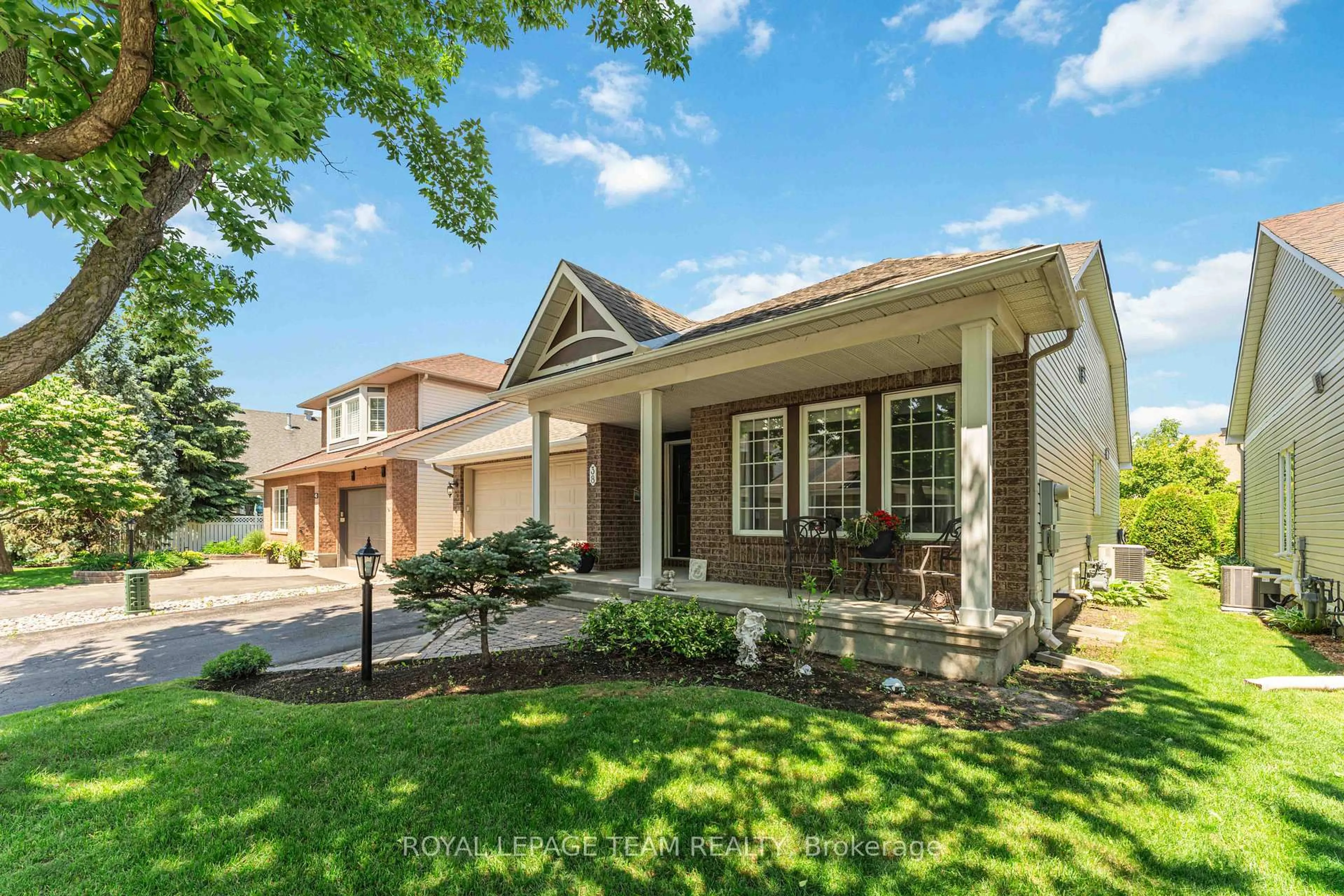 Home with brick exterior material, street for 38 Settler's Ridge Way, Ottawa Ontario K2J 4V2