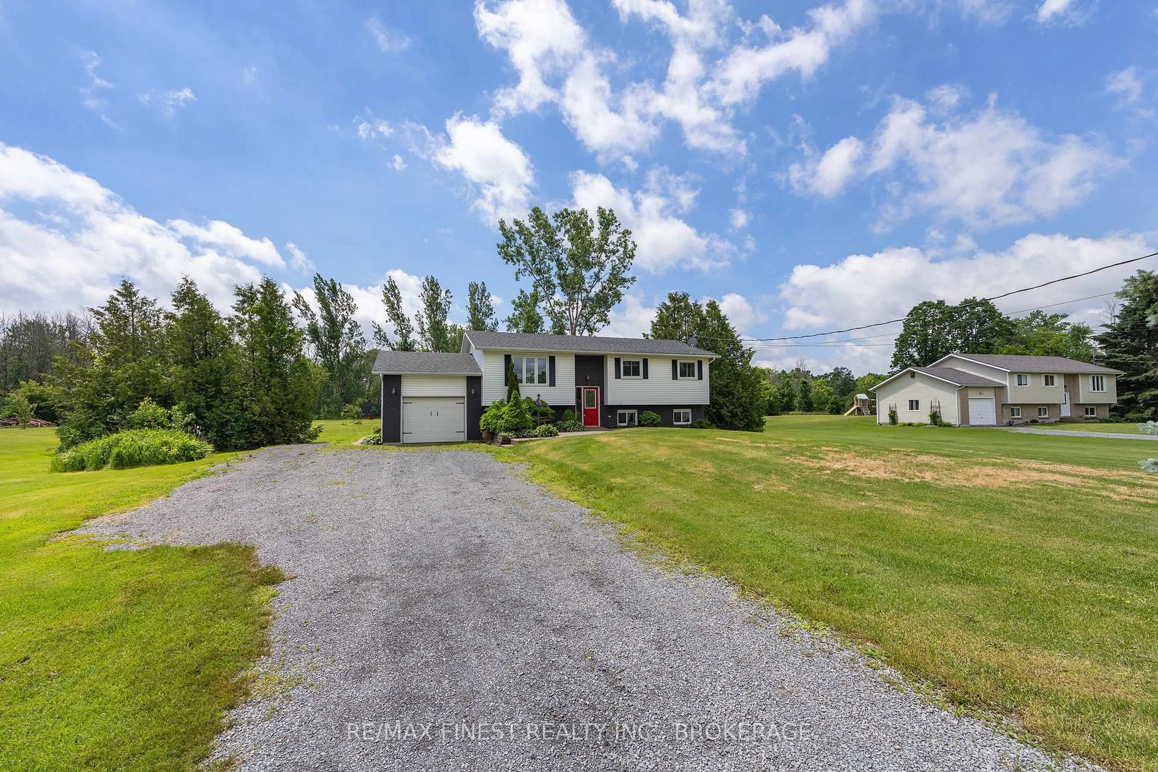 A pic from outside/outdoor area/front of a property/back of a property/a pic from drone, unknown for 3305 Amey Rd, Harrowsmith Ontario K0H 1V0