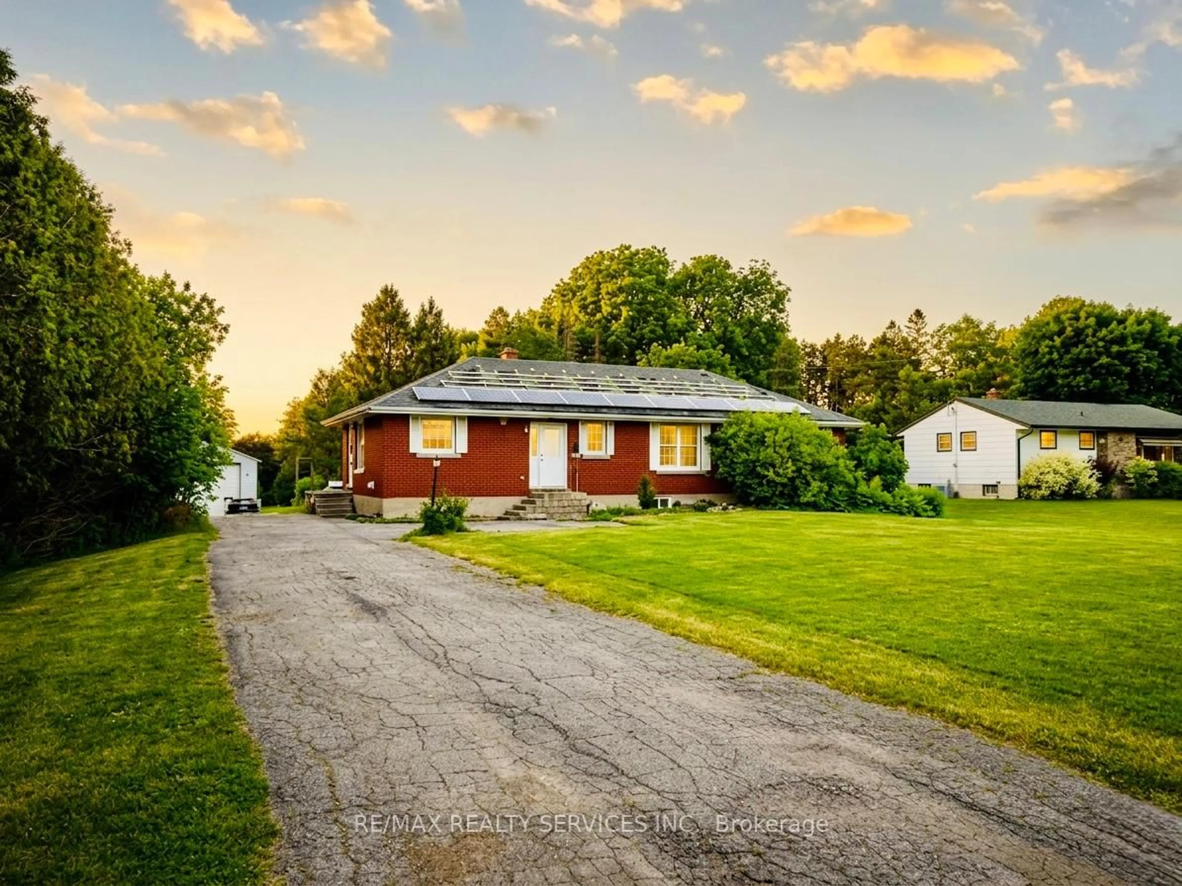 A pic from outside/outdoor area/front of a property/back of a property/a pic from drone, street for 515146 11th Line, Woodstock Ontario N4S 7V7