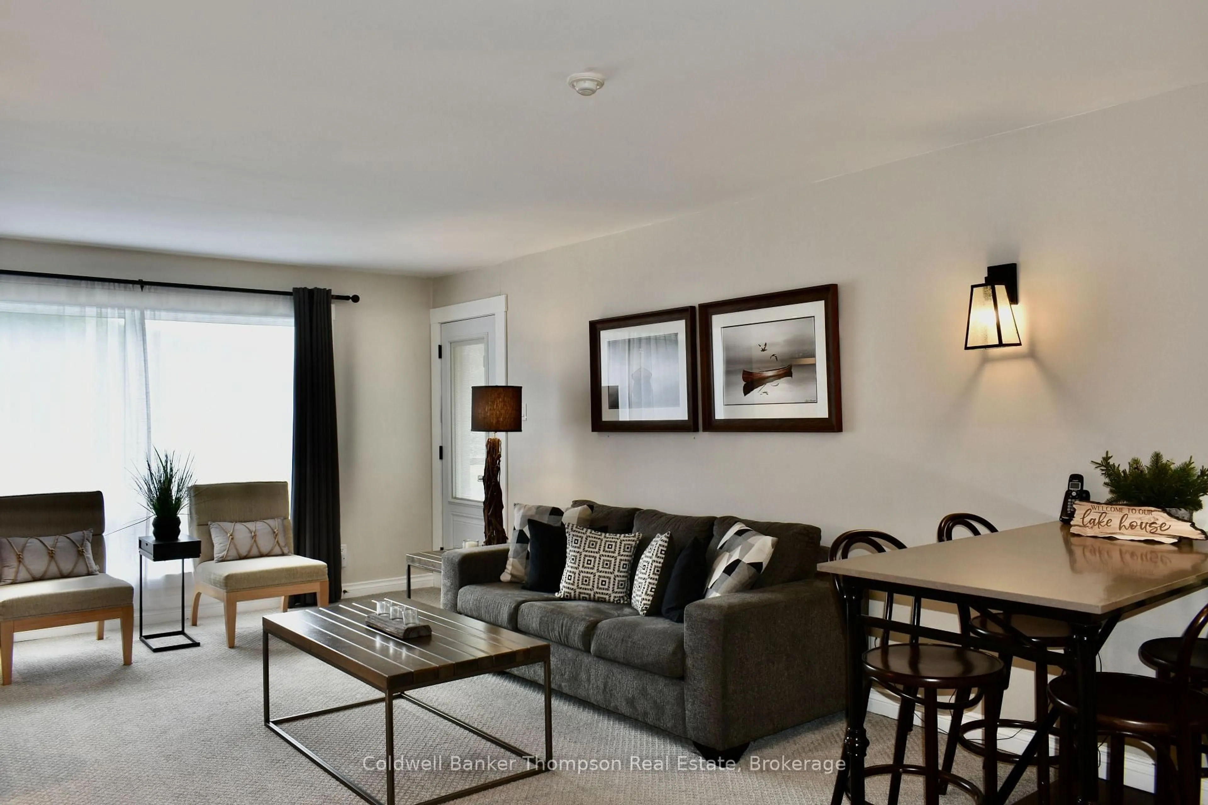 Living room with furniture, unknown for 1234 DEERHURST, SUMMIT LODGE Dr #54-208, Huntsville Ontario P1H 2E8