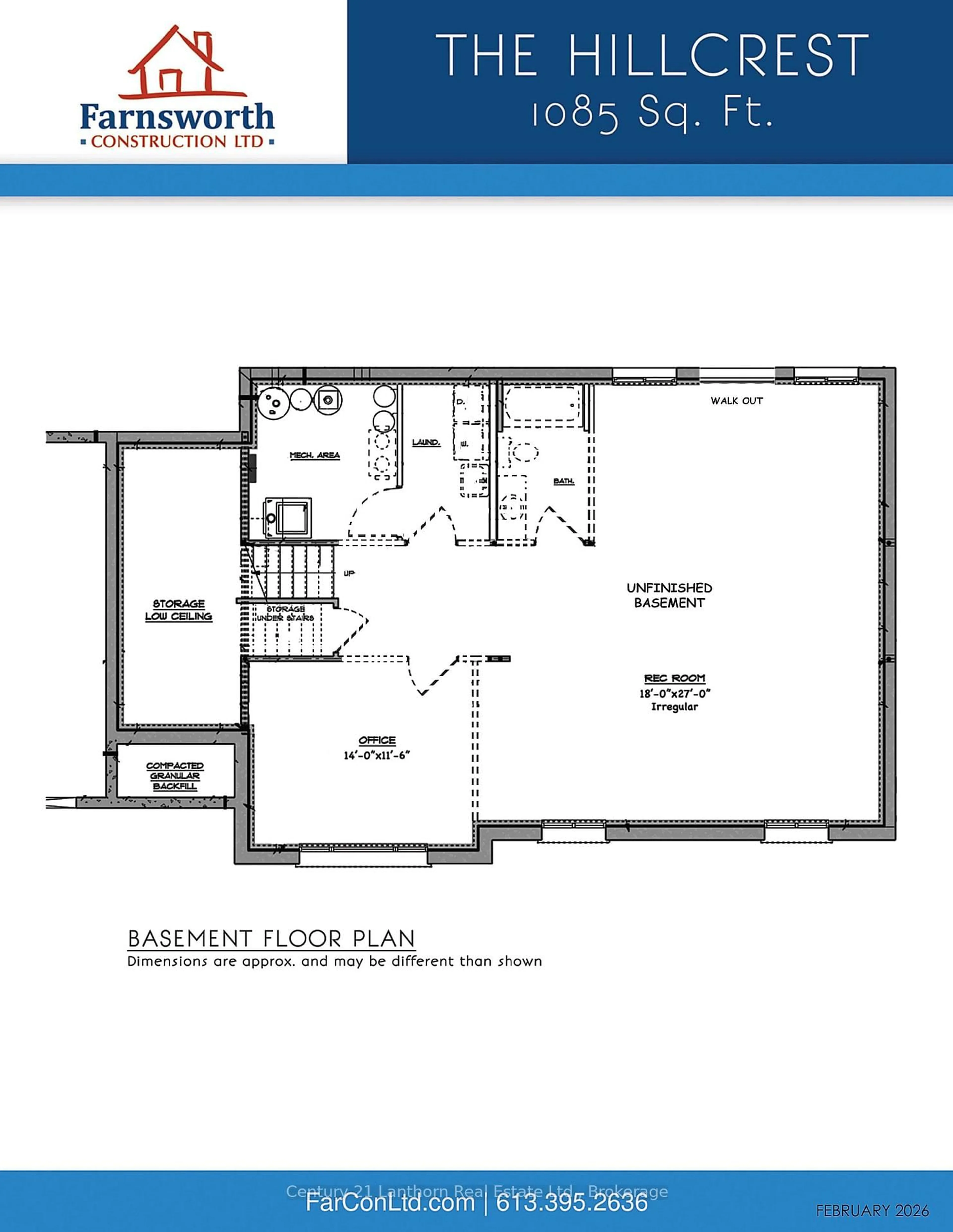 Floor plan for 985 Crookston Rd, Madoc Ontario K0K 2K0