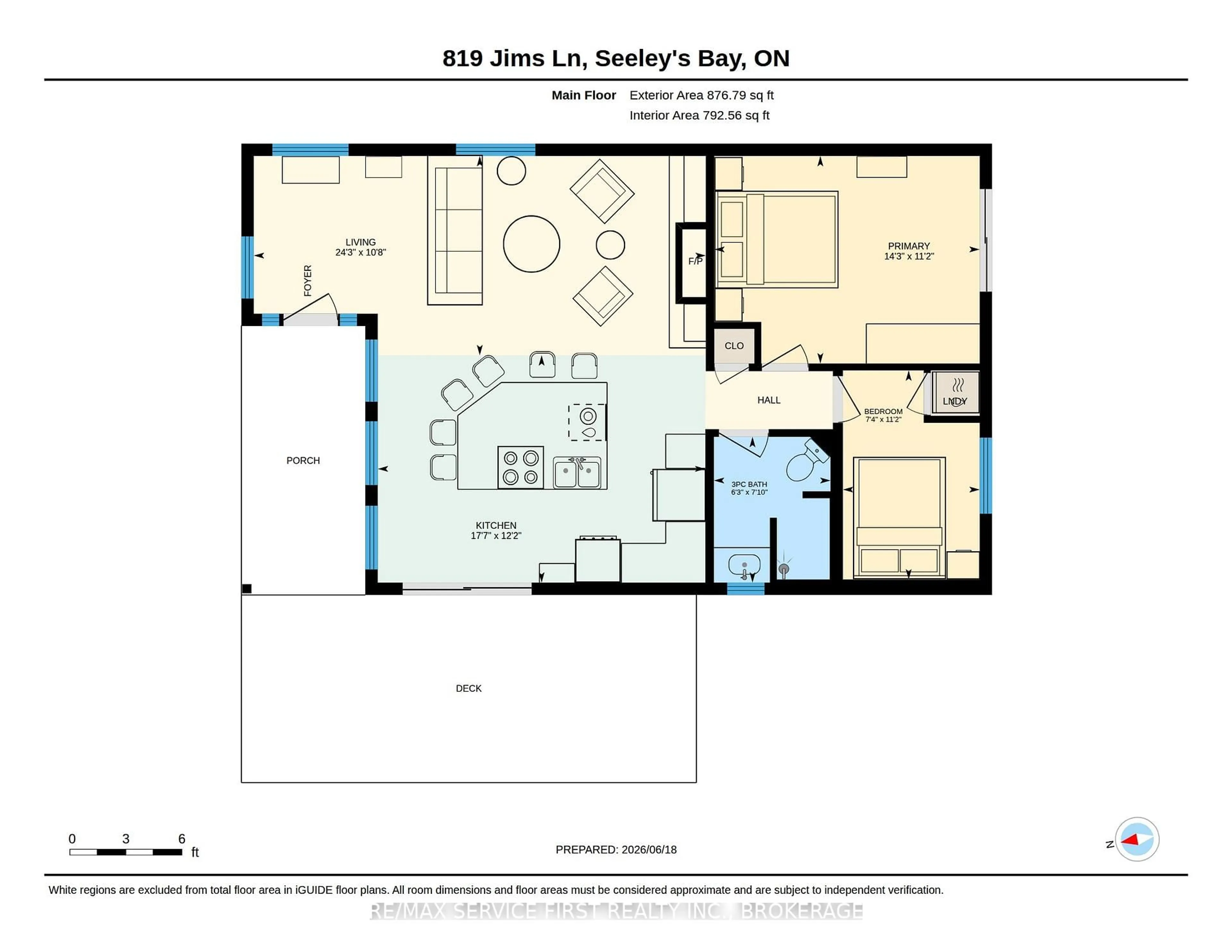 Floor plan for 819 Jims Lane, Leeds and the Thousand Islands Ontario K0H 2N0