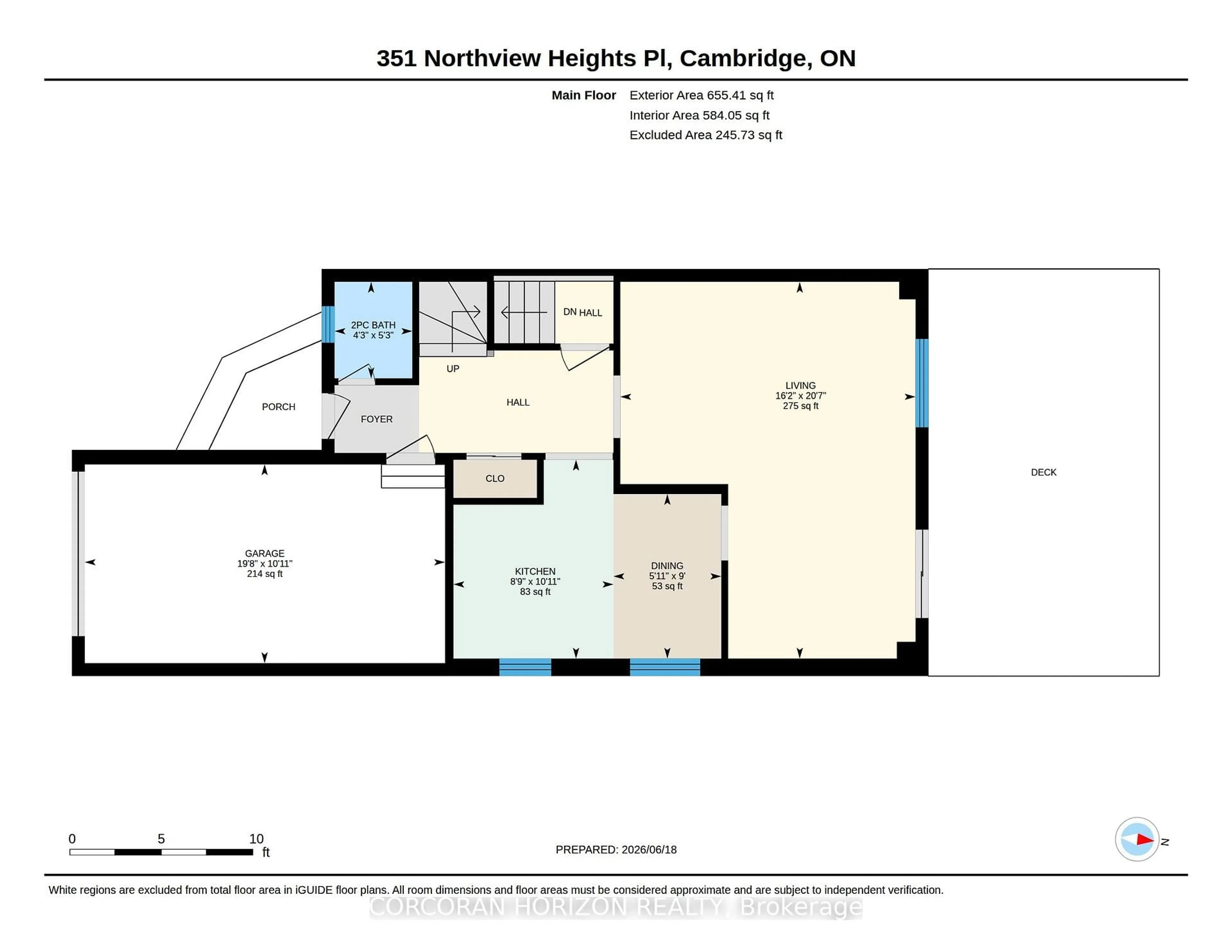 Floor plan for 351 Northview Heights Pl, Cambridge Ontario N1R 8J1